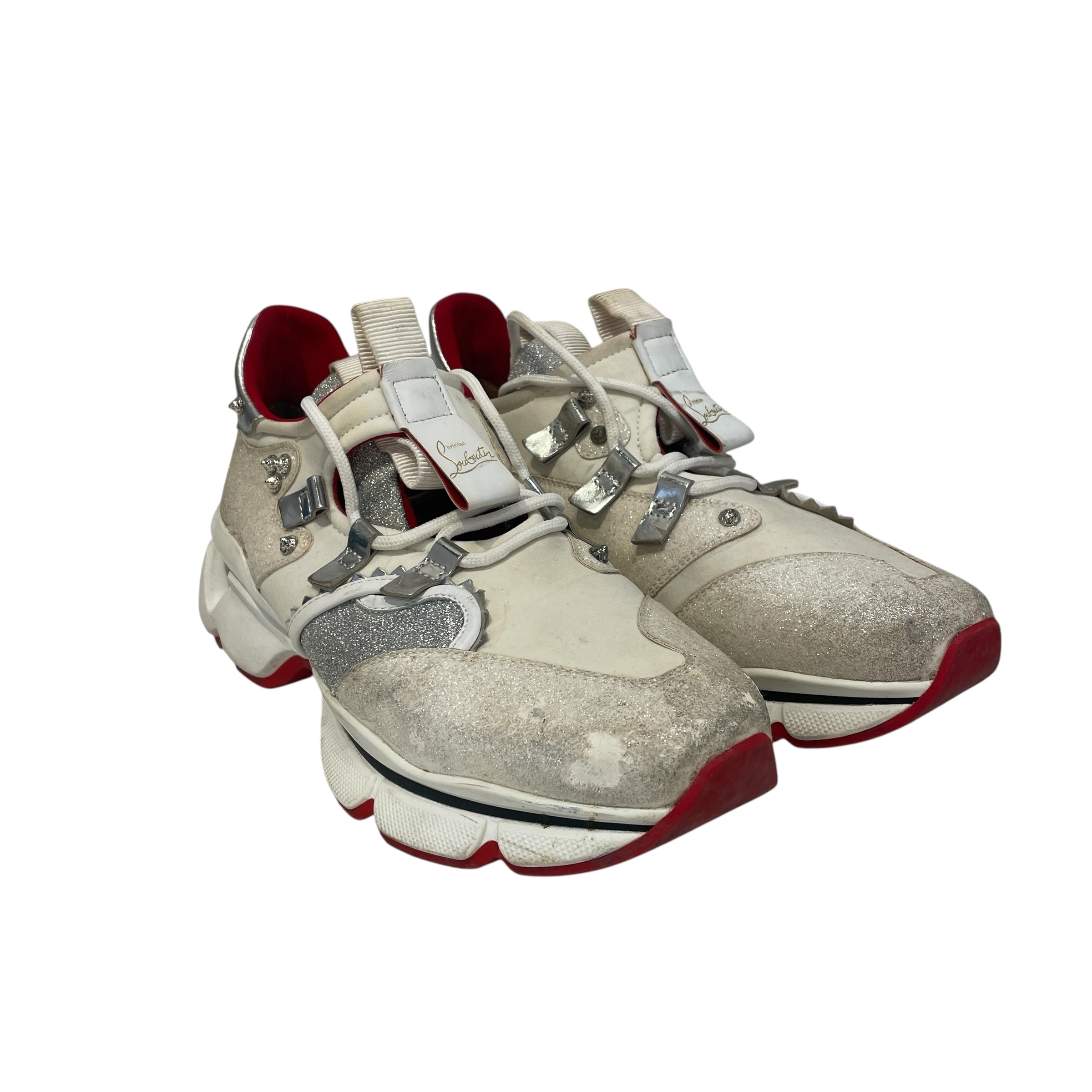 Christian Louboutin/Low-Sneakers/US 7.5/WHT/ view 1