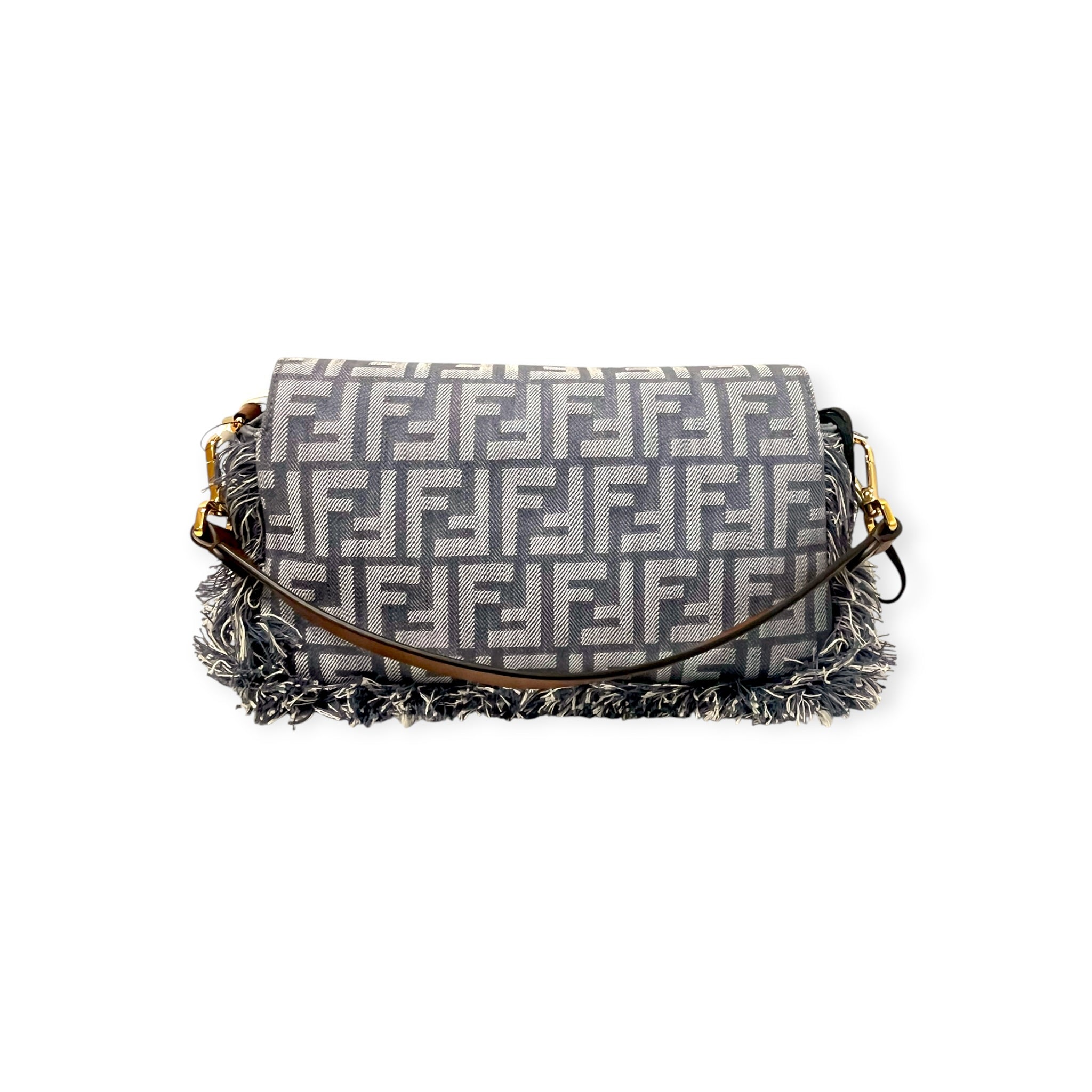 FENDI/Bag/Monogram/Denim/BLU/BAGUETTE/DENIM FRAYING view 3