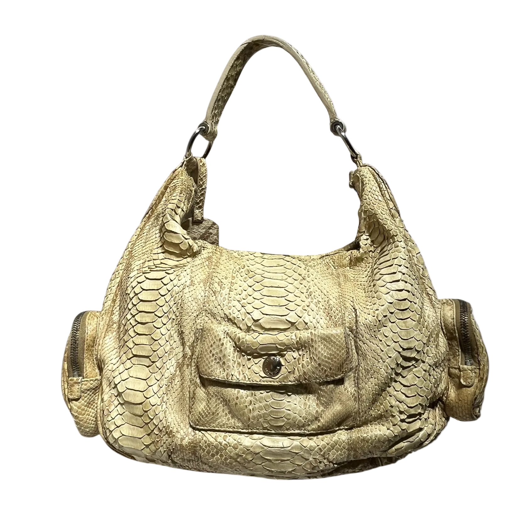PRADA/Hand Bag/Animal Pattern/BEG/PYTHON VINTAGE view 2