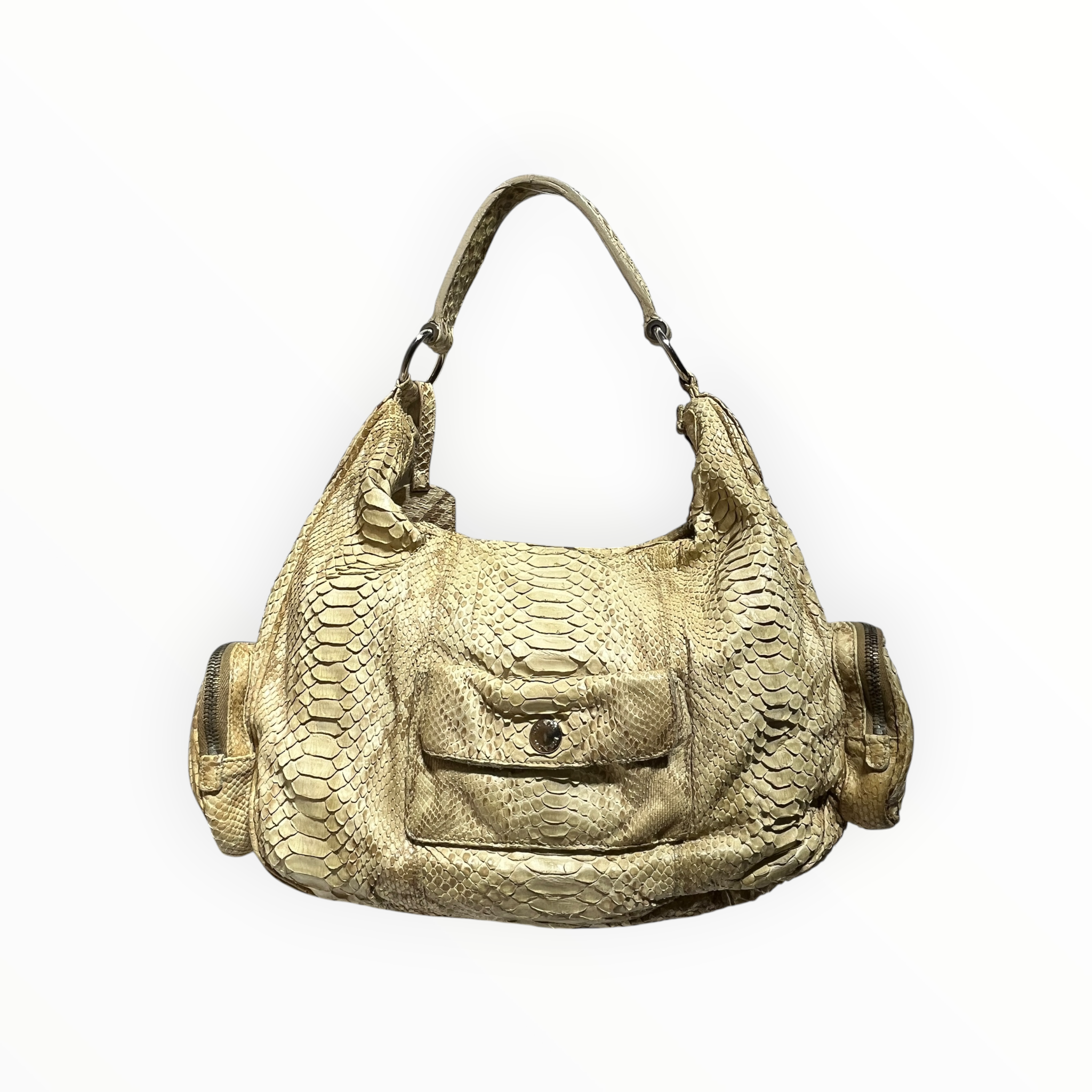 PRADA/Hand Bag/Animal Pattern/BEG/PYTHON VINTAGE view 2