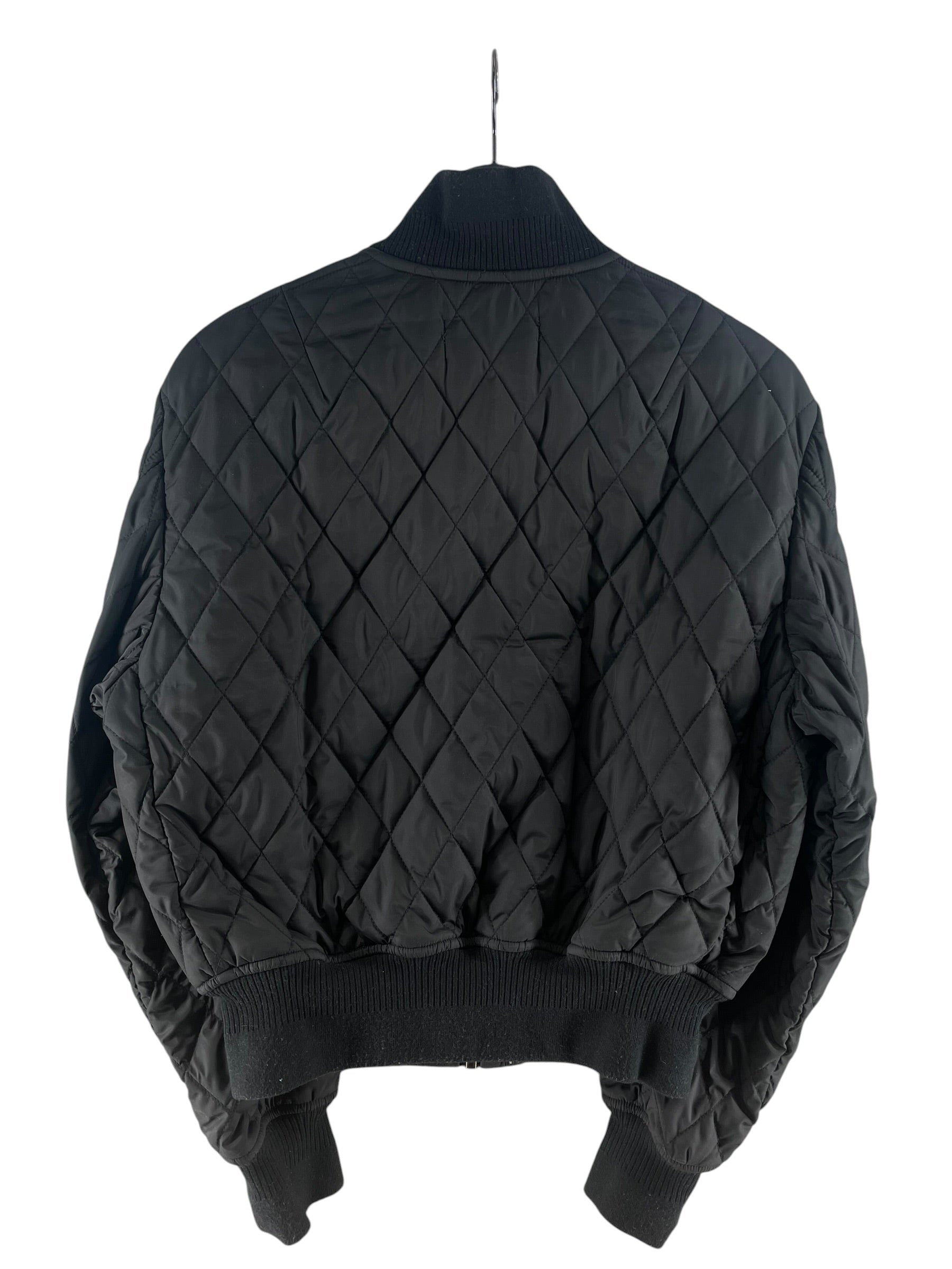 RANDOM IDENTITIES/Quilted Jkt/S/Polyester/BLK/QUILTED BOMBER JKT view 2