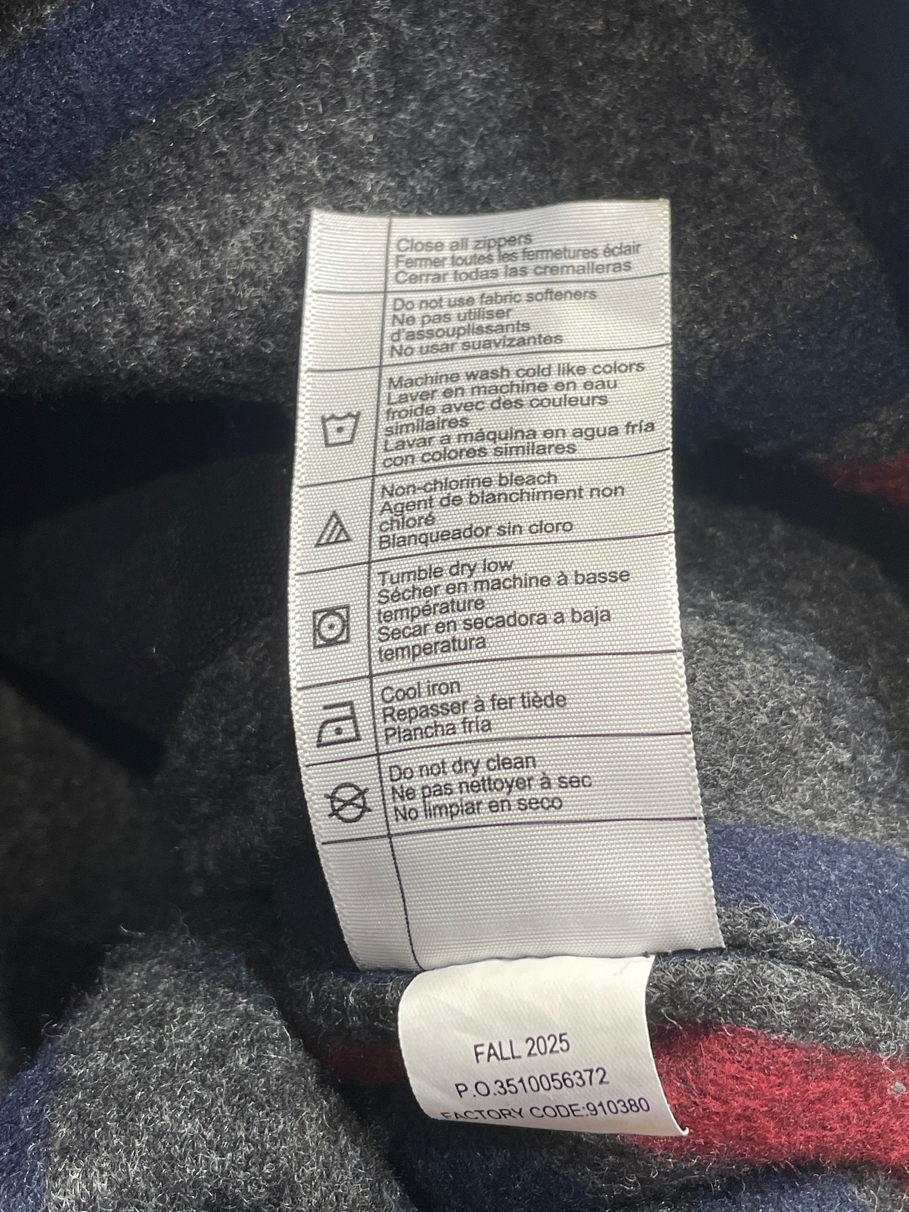 Carhartt/Jacket/S/Cotton/BLK/blanket interior lined view 5