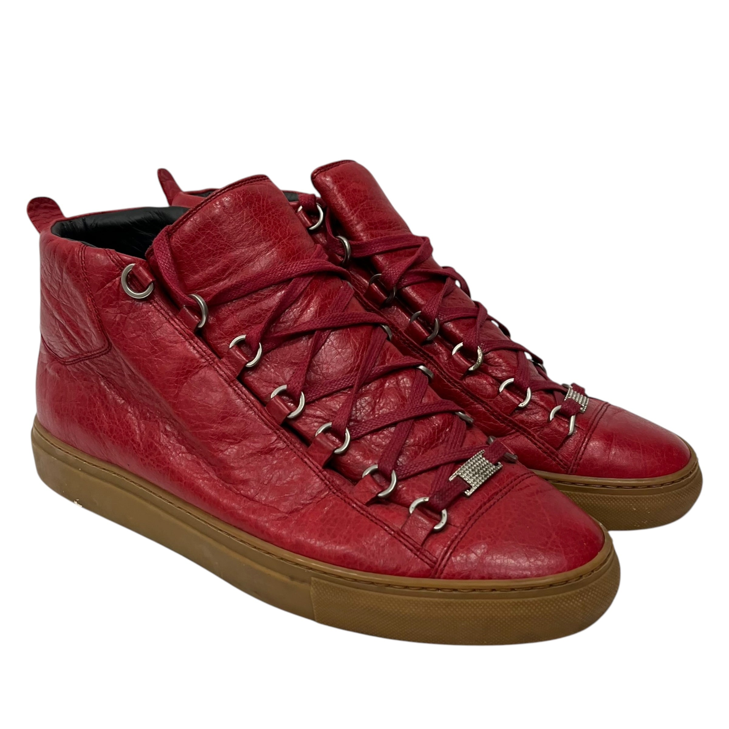 BALENCIAGA/Low-Sneakers/EU 42/Leather/RED/ view 1