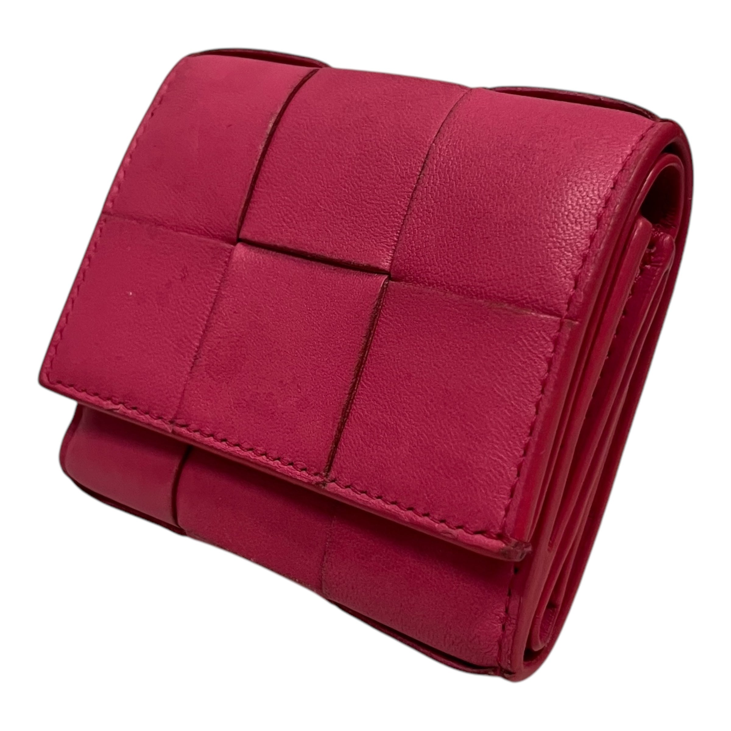 BOTTEGA VENETA/Trifold Wallet/Leather/PNK/ view 1