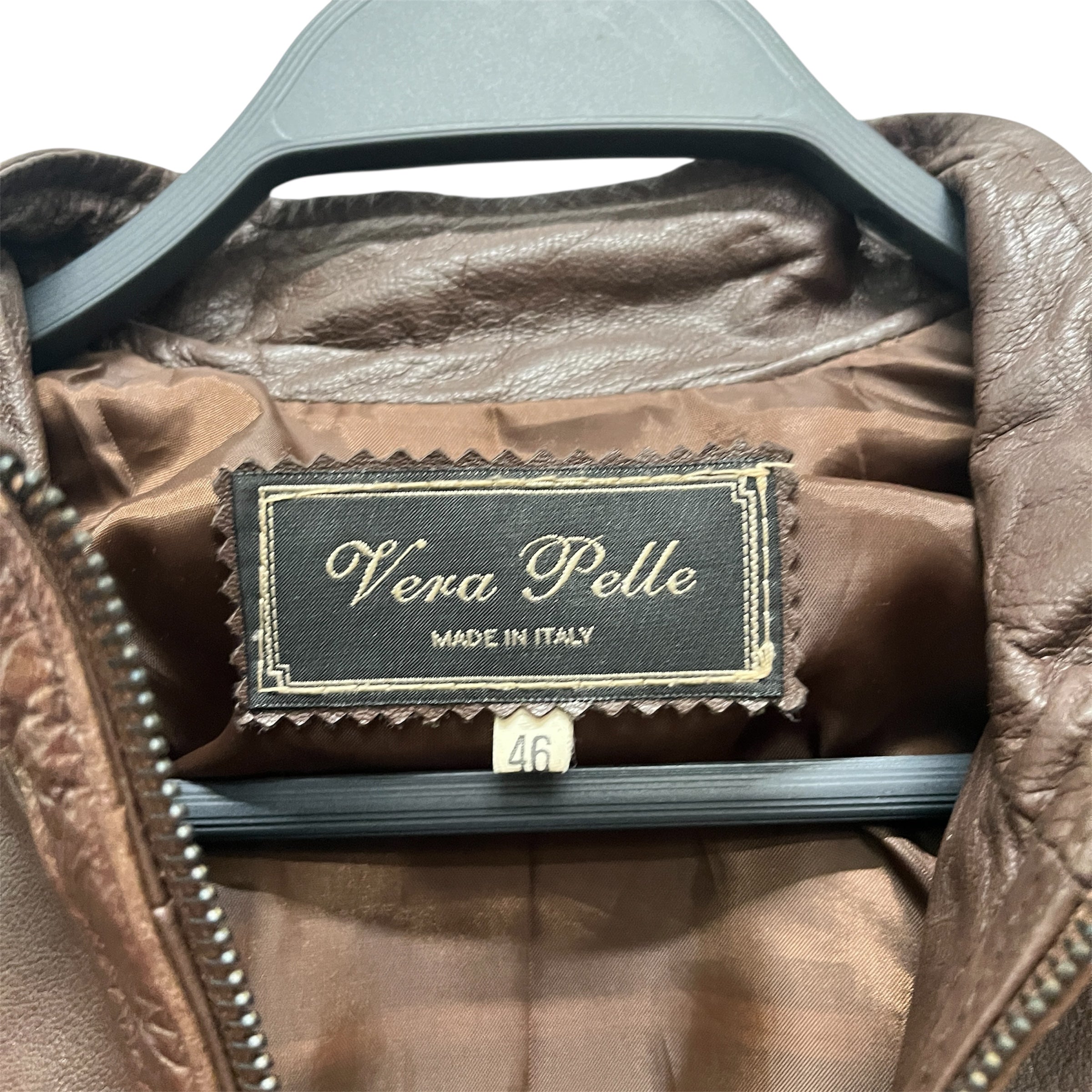 VERA PELLE/Leather Jkt/46/Leather/BRW/ view 3