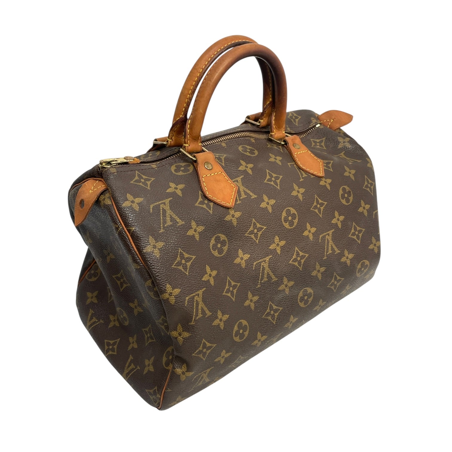 LOUIS VUITTON/Hand Bag/Monogram/Leather/BRW/Speedy 30 view 3