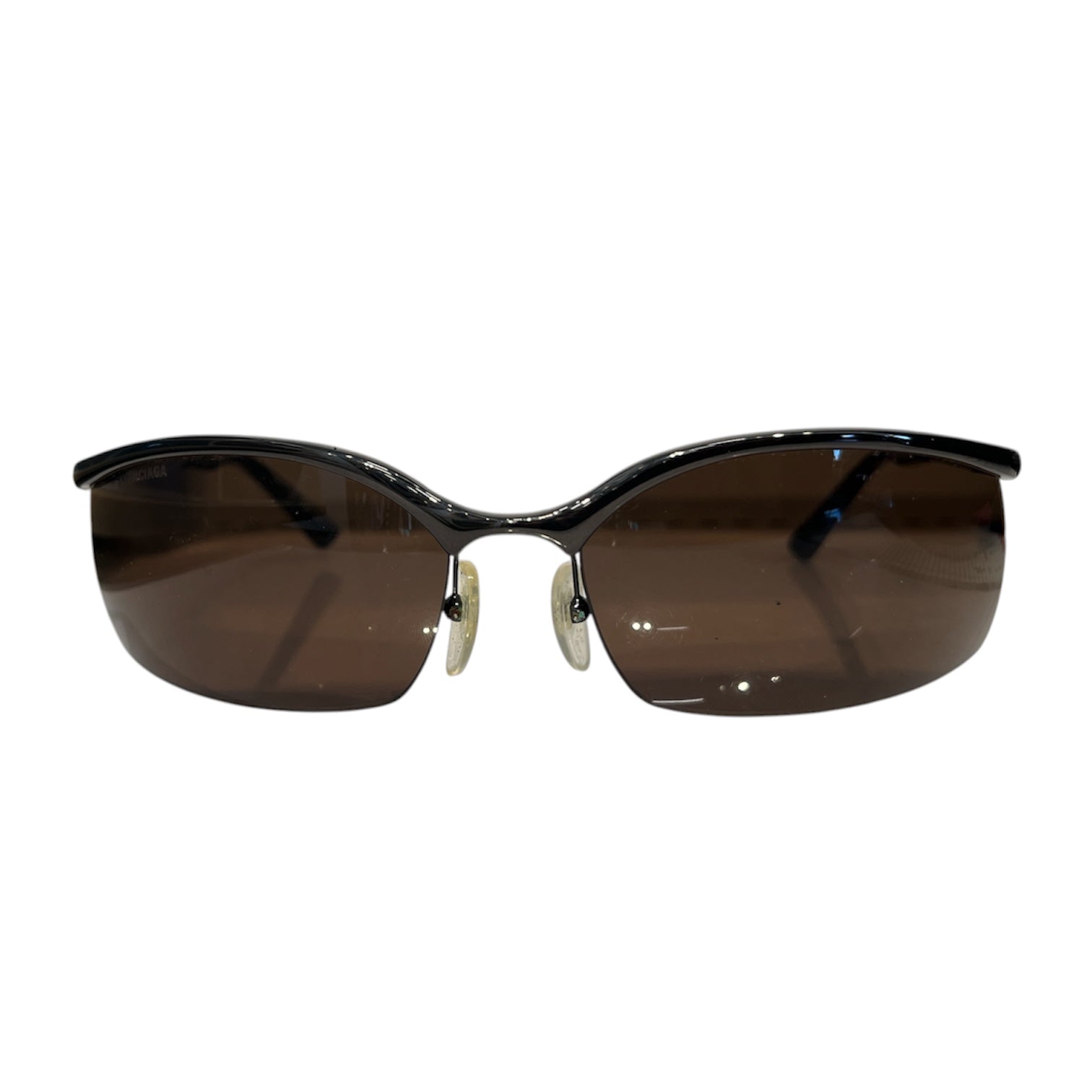 BALENCIAGA/Sunglasses/Plastic/BLK/unisex view 1