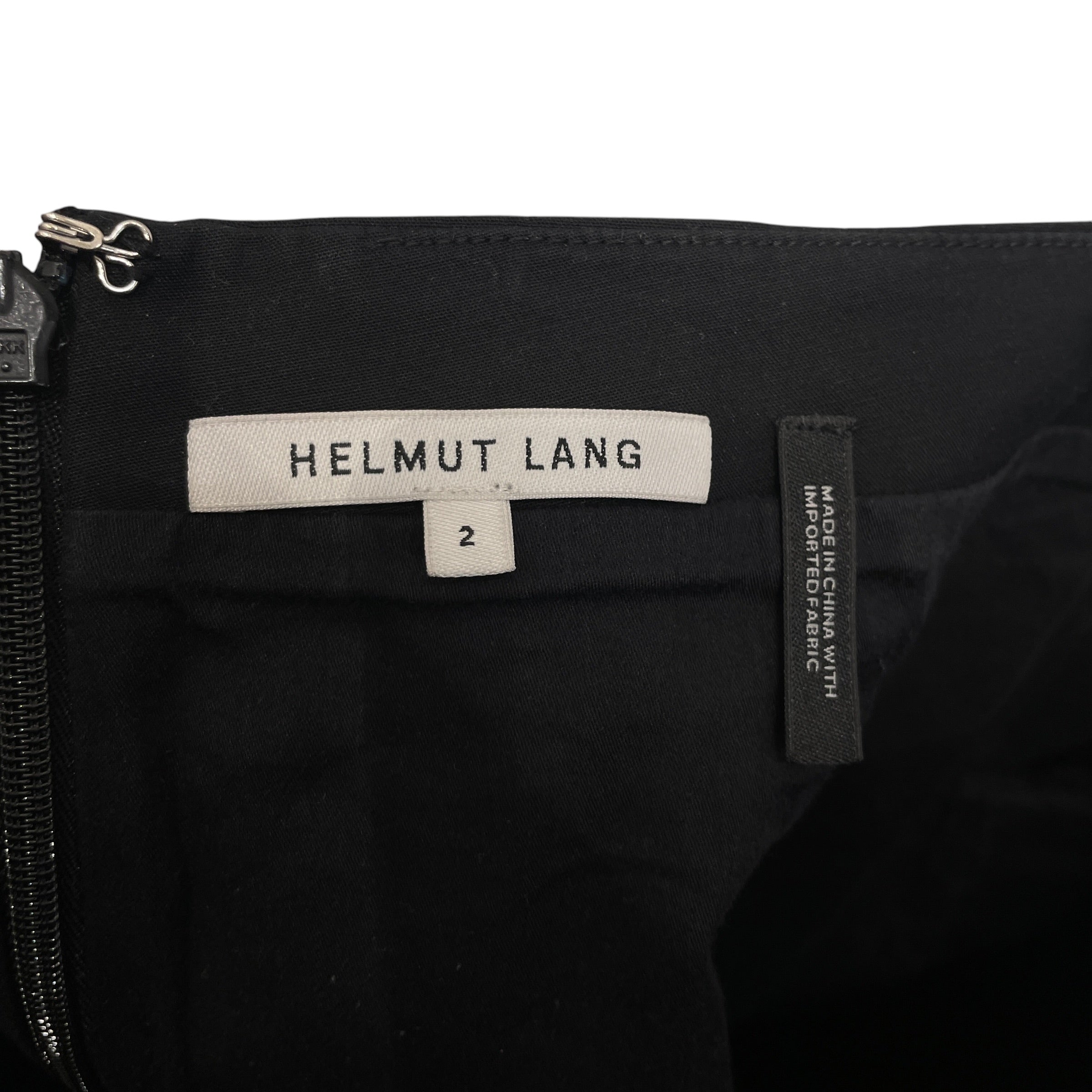 Helmut Lang/Skirt/2/Cotton/BLK/LACE UP MINI SKIRT view 3