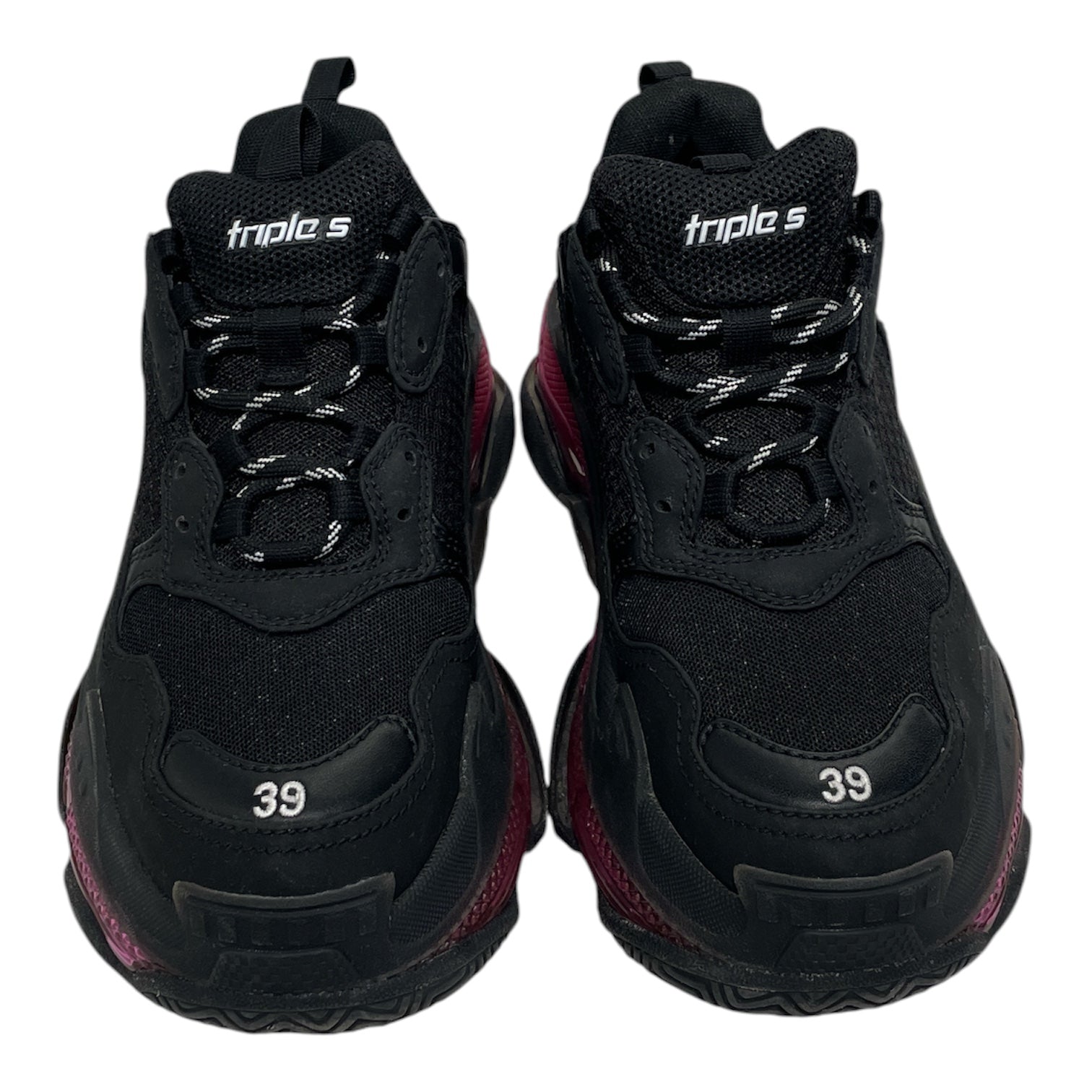 BALENCIAGA/Low-Sneakers/EU 39/Nylon/BLK/Ankle Strap/Tripple S view 4