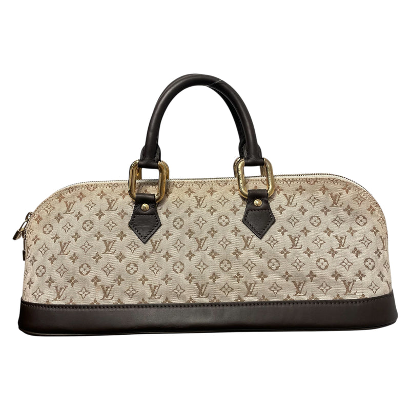 LOUIS VUITTON/Hand Bag/Beige/Cotton/Monogram/ALMA RON_MONOGRAM MINI/M92206
