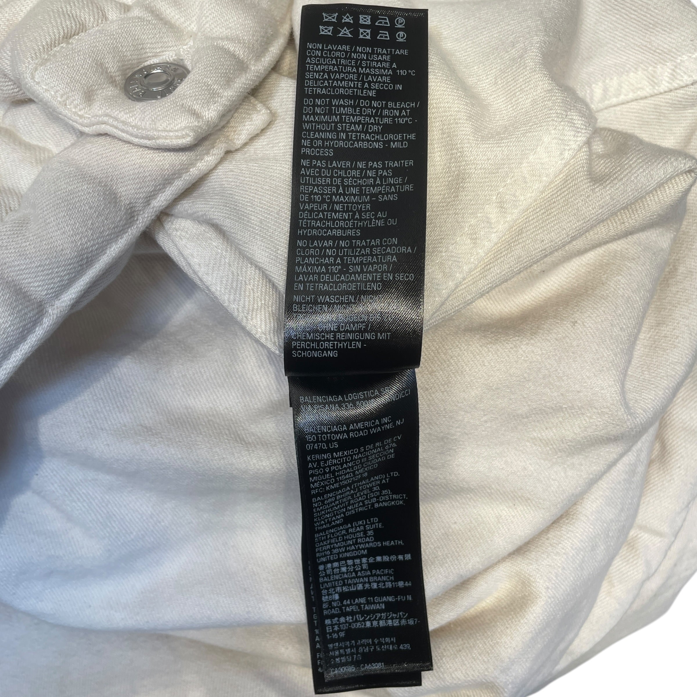 BALENCIAGA/Denim Jkt/50/Denim/WHT/Padded Denim Jacket view 5