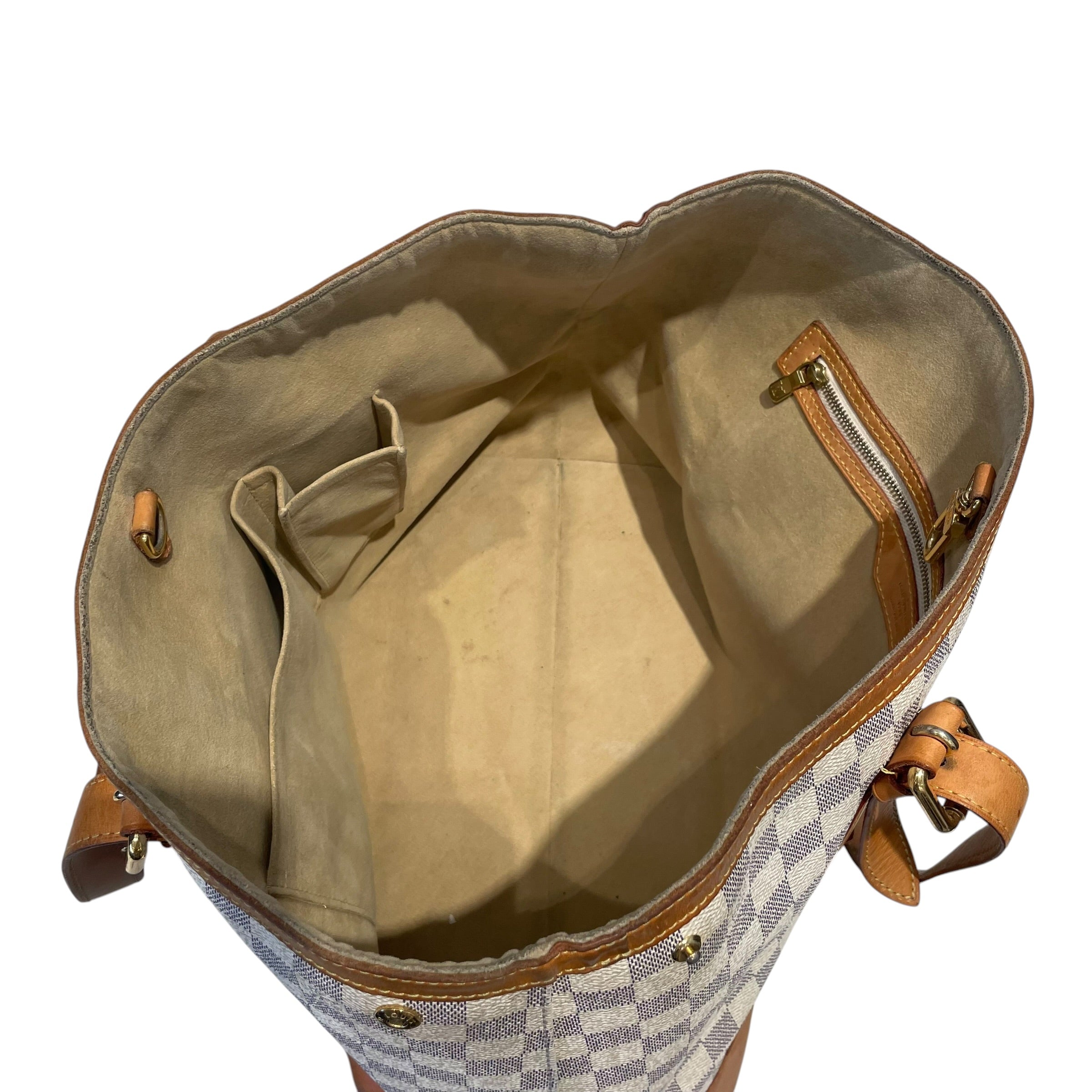 LOUIS VUITTON/Bag/Monogram/Leather/BEG/Damier Azur Hampstead MM view 6