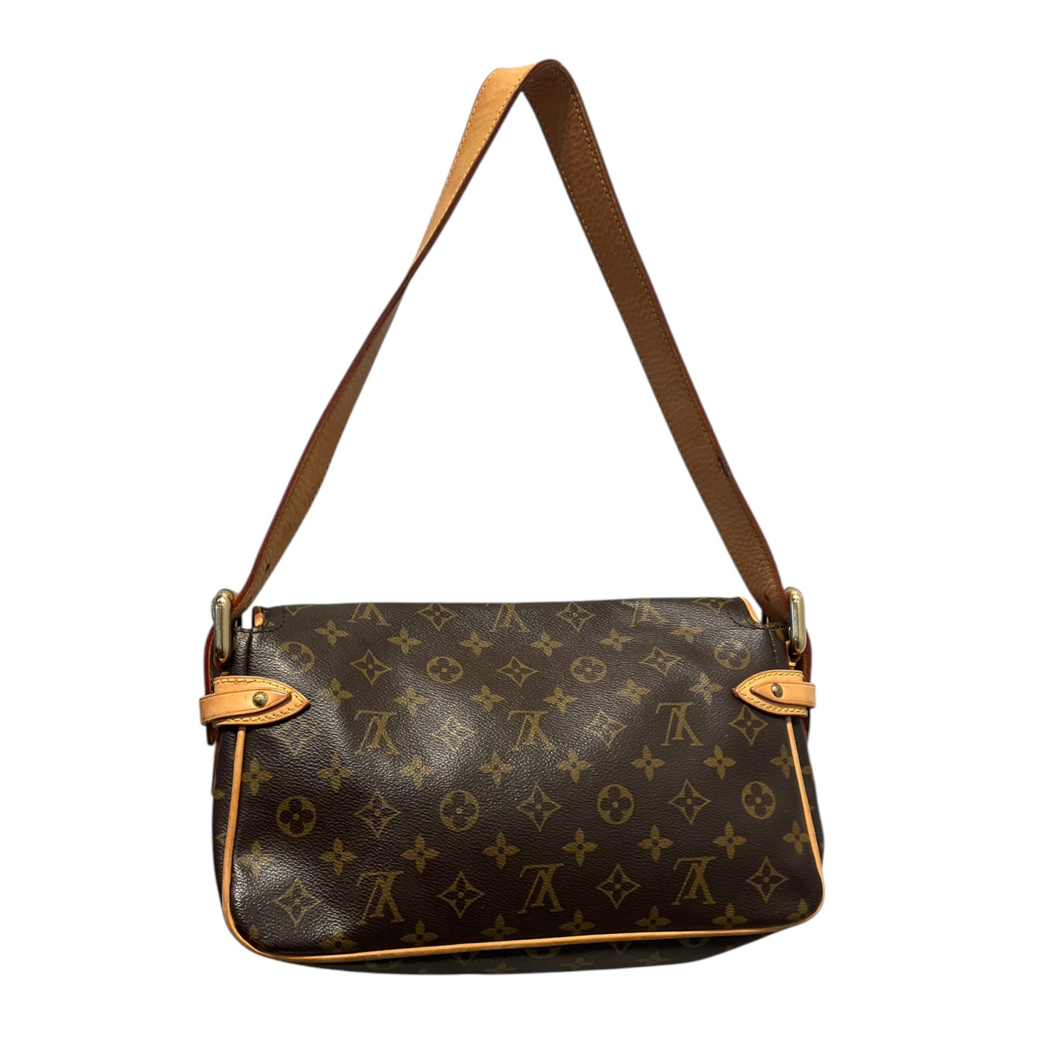 LOUIS VUITTON/Hand Bag/Monogram/Leather/BRW/HUDSON PM BUCKLES view 2