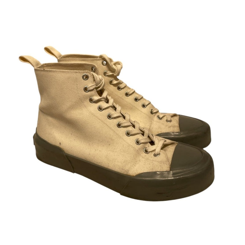 JIL SANDER/Hi-Sneakers/EU 41/Cotton/WHT/GREY SOLE