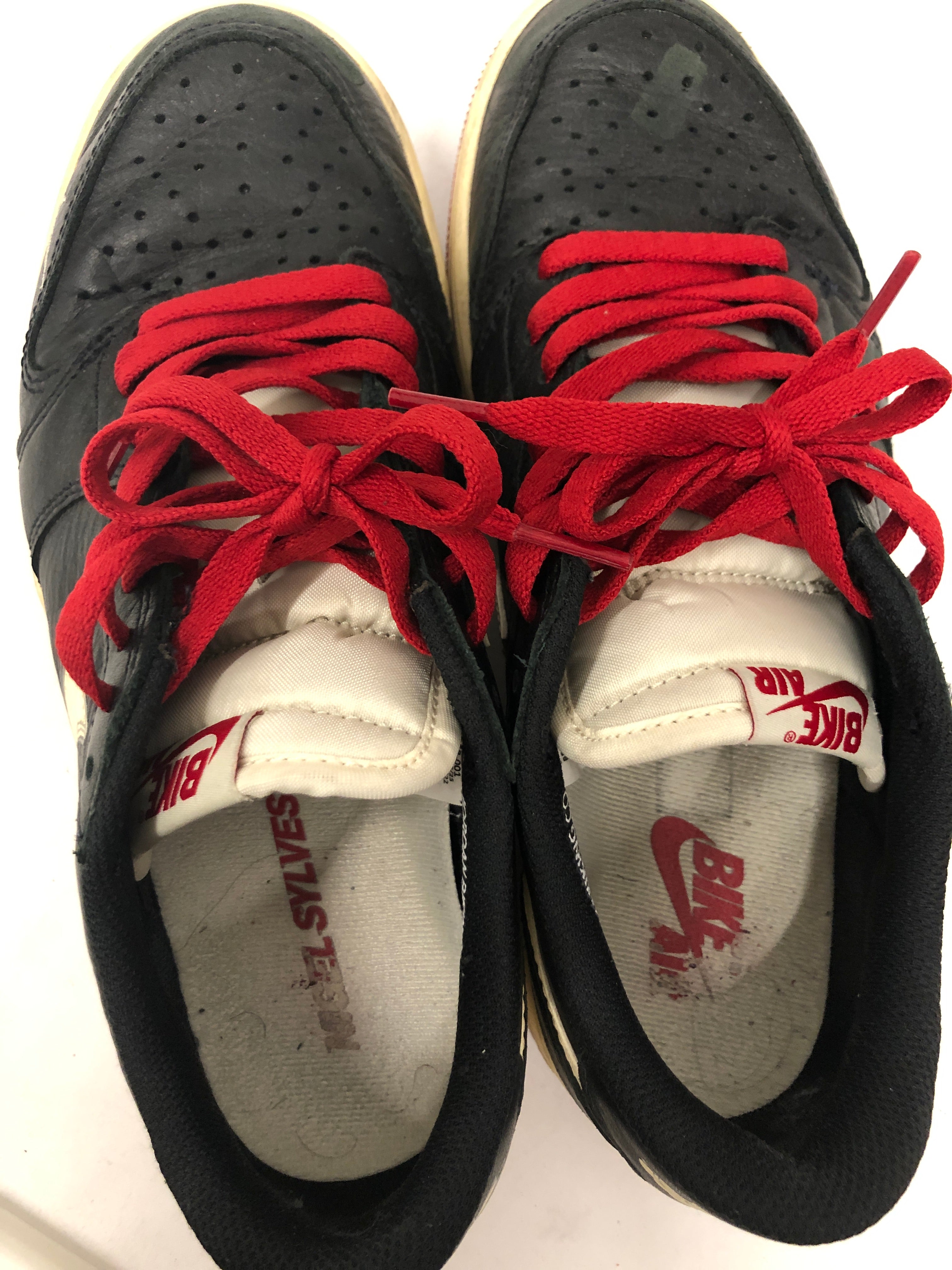 NIKE/Low-Sneakers/US 8/Leather/BLK/JORDAN RETRO 1 LOW view 5