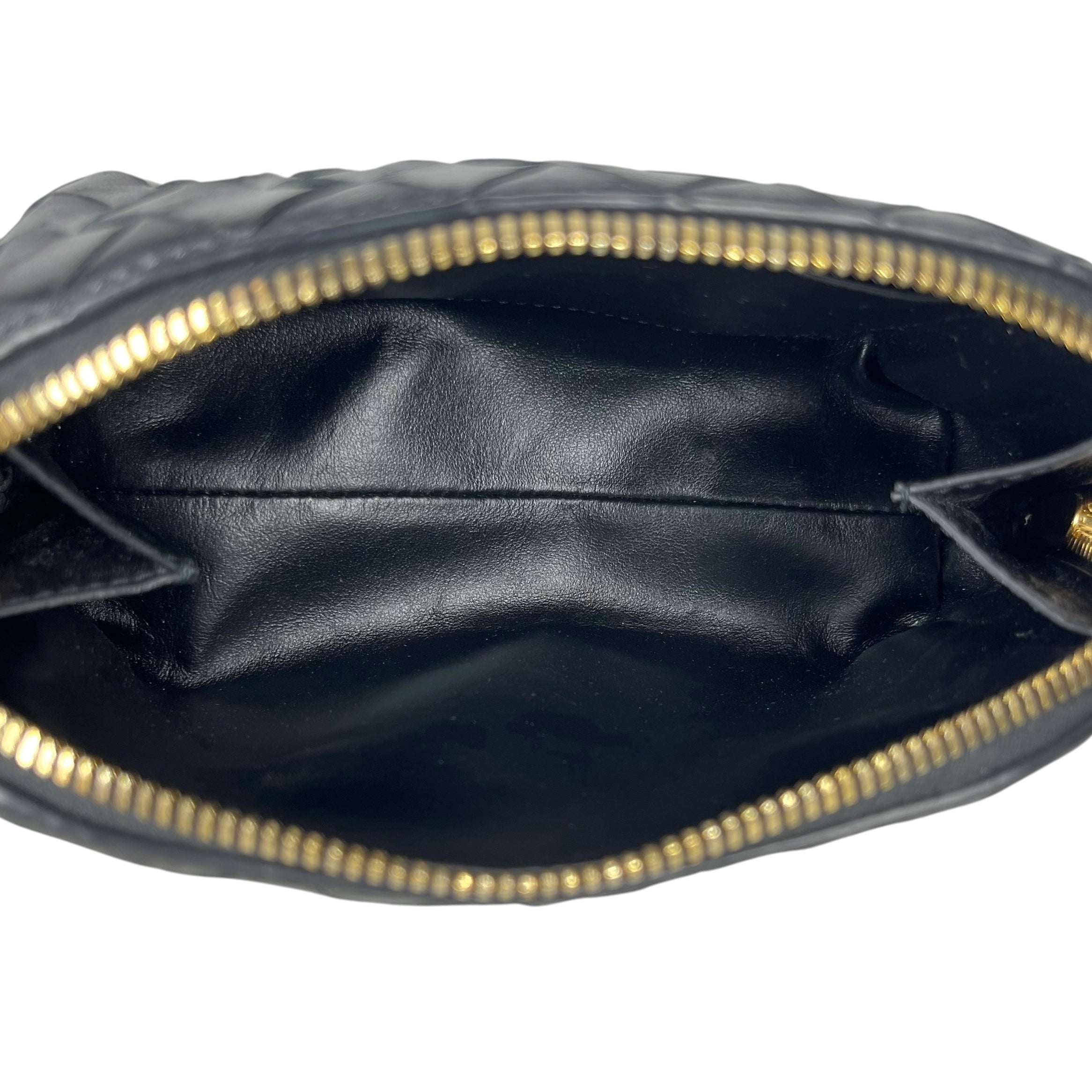 BOTTEGA VENETA/Bag/Leather/BLK/CONCERT INTRECCIATO POUCH view 4