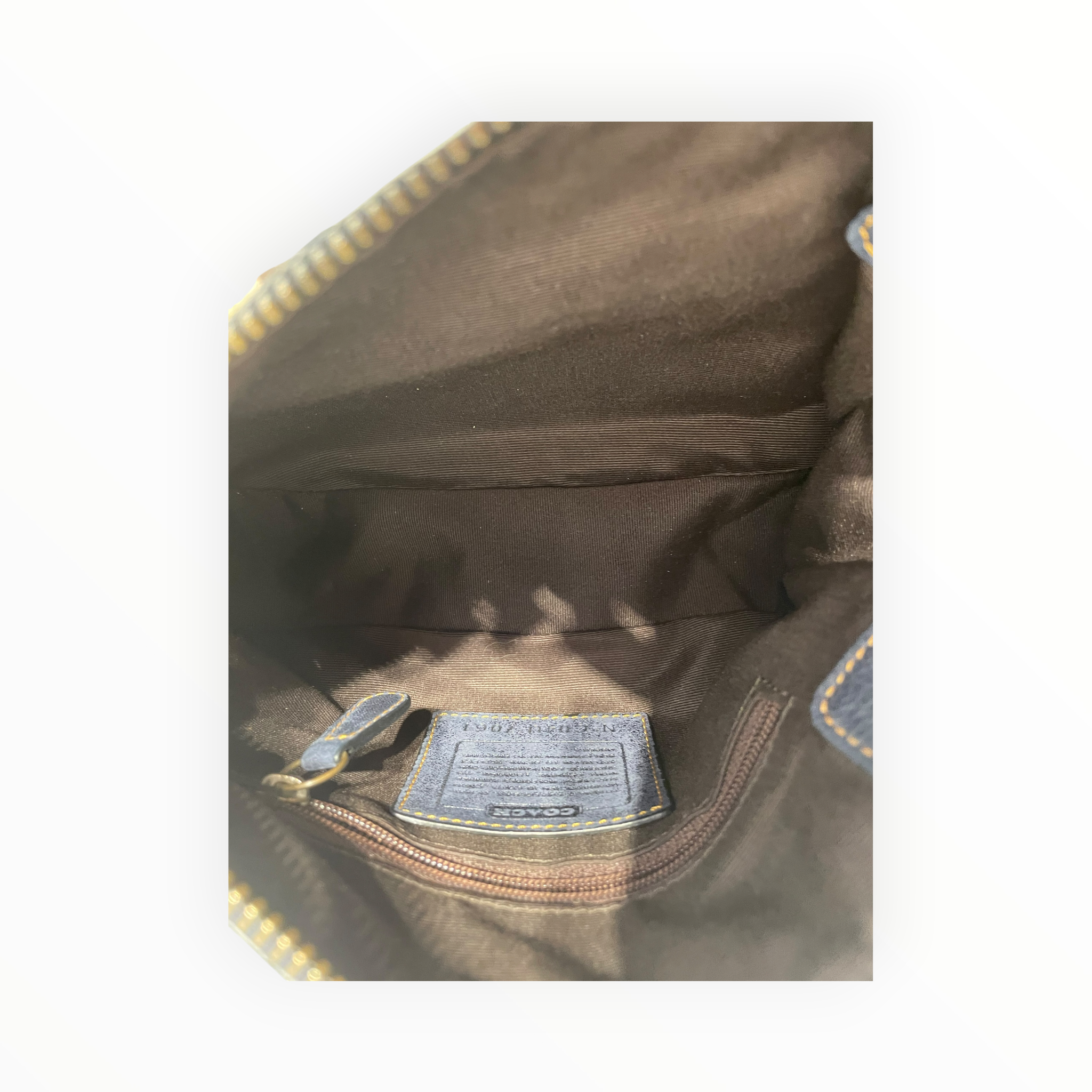 COACH/Hand Bag/Monogram/Leather/BLU/Special Edition 7061 view 4