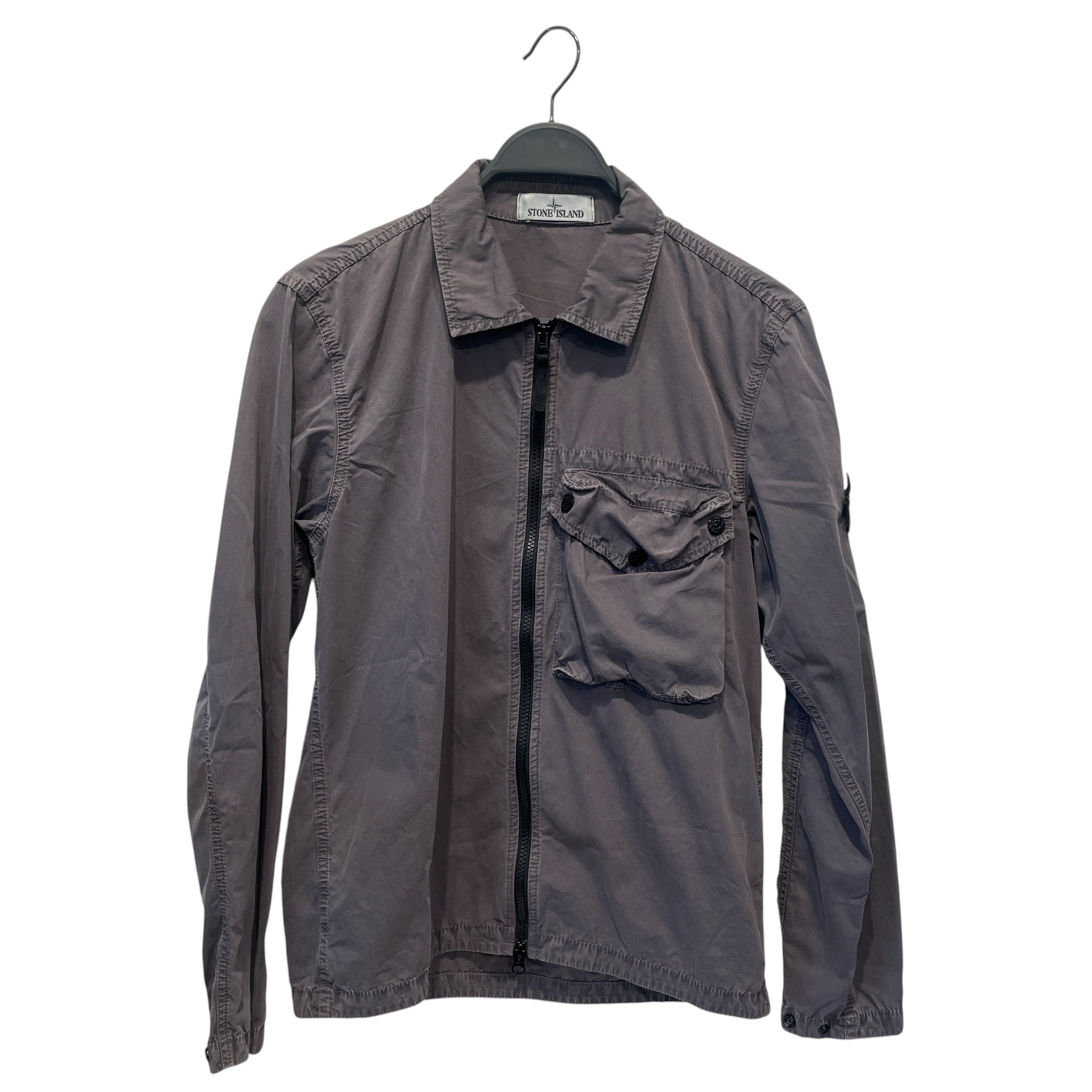 STONE ISLAND/Deck Jkt/S/Cotton/PPL/OVERSHIRT W/ PATCH view 1