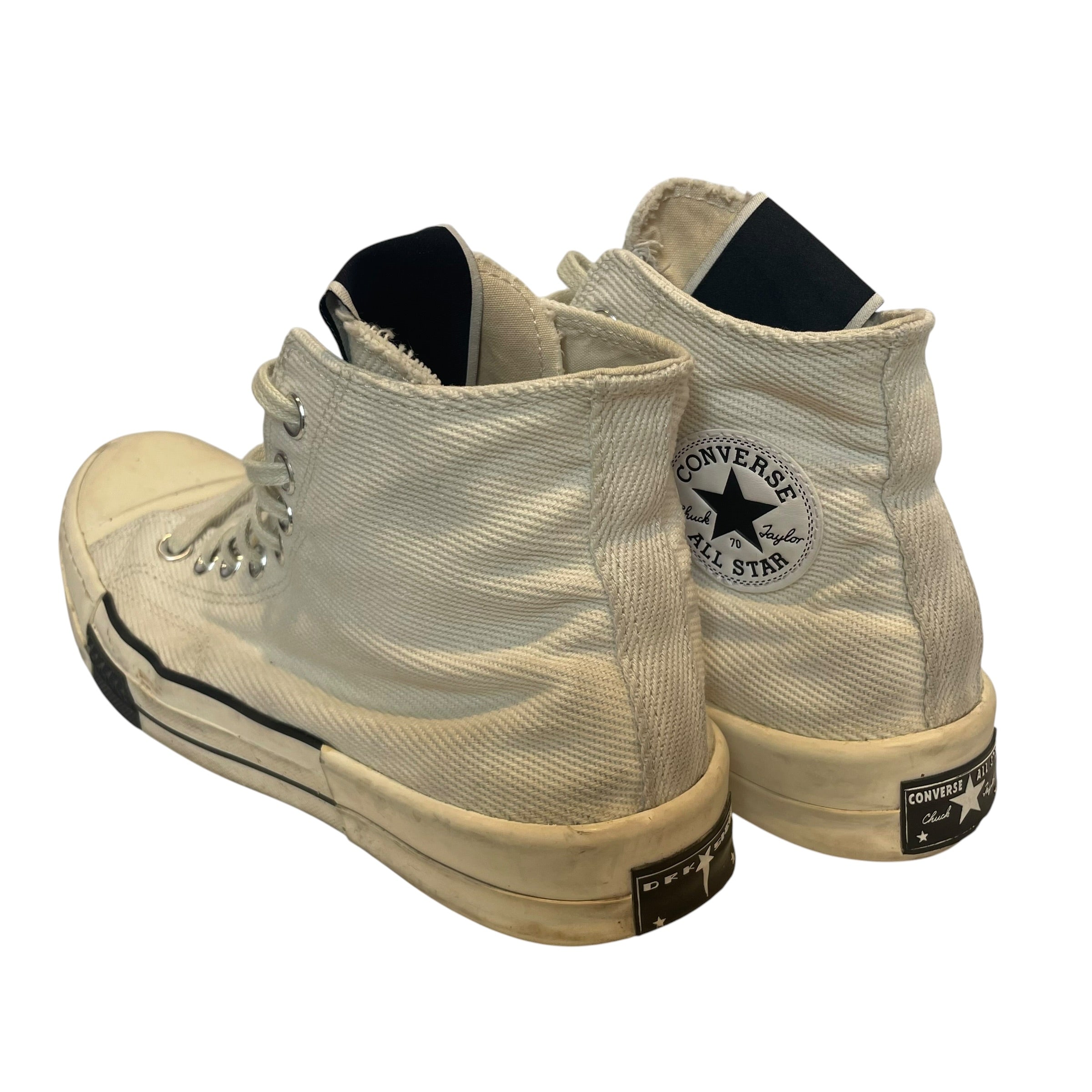 CONVERSE/Rick Owens/Hi-Sneakers/US 9.5/Cotton/WHT/rick/cnverse akl star view 2