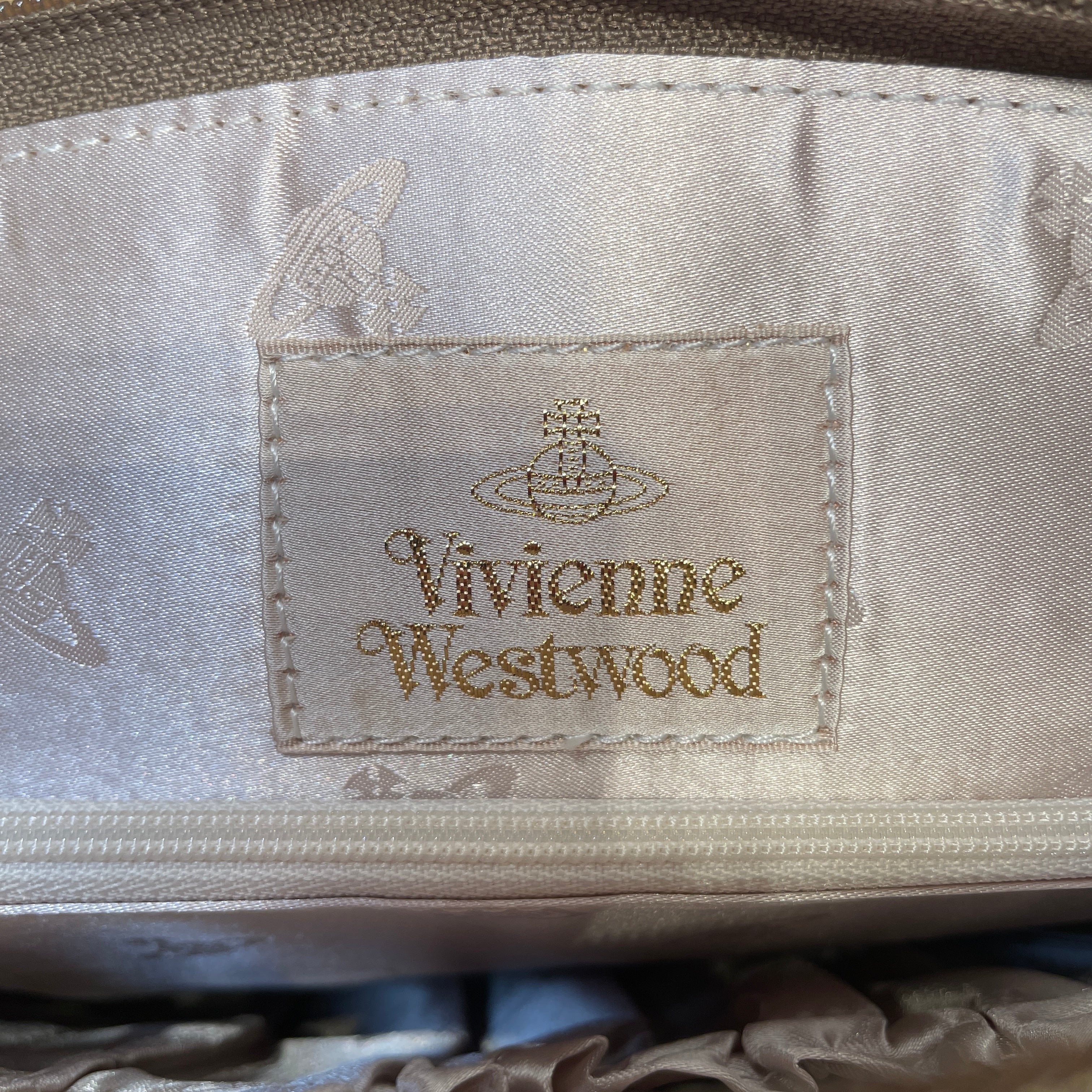 Vivienne Westwood/Hand Bag/Beige/Pig Skin/Floral Pattern/ view 3