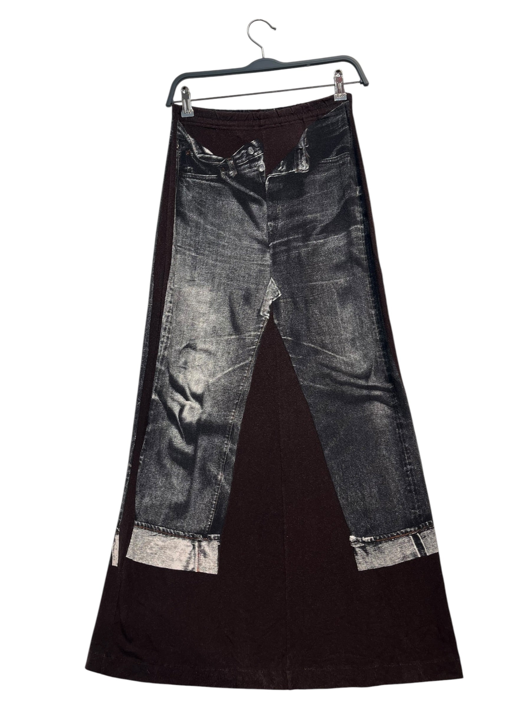GAULTIER JEAN'S/Long Skirt/38/MLT/GRAY JEANS PRINT LONG SKIRT view 2