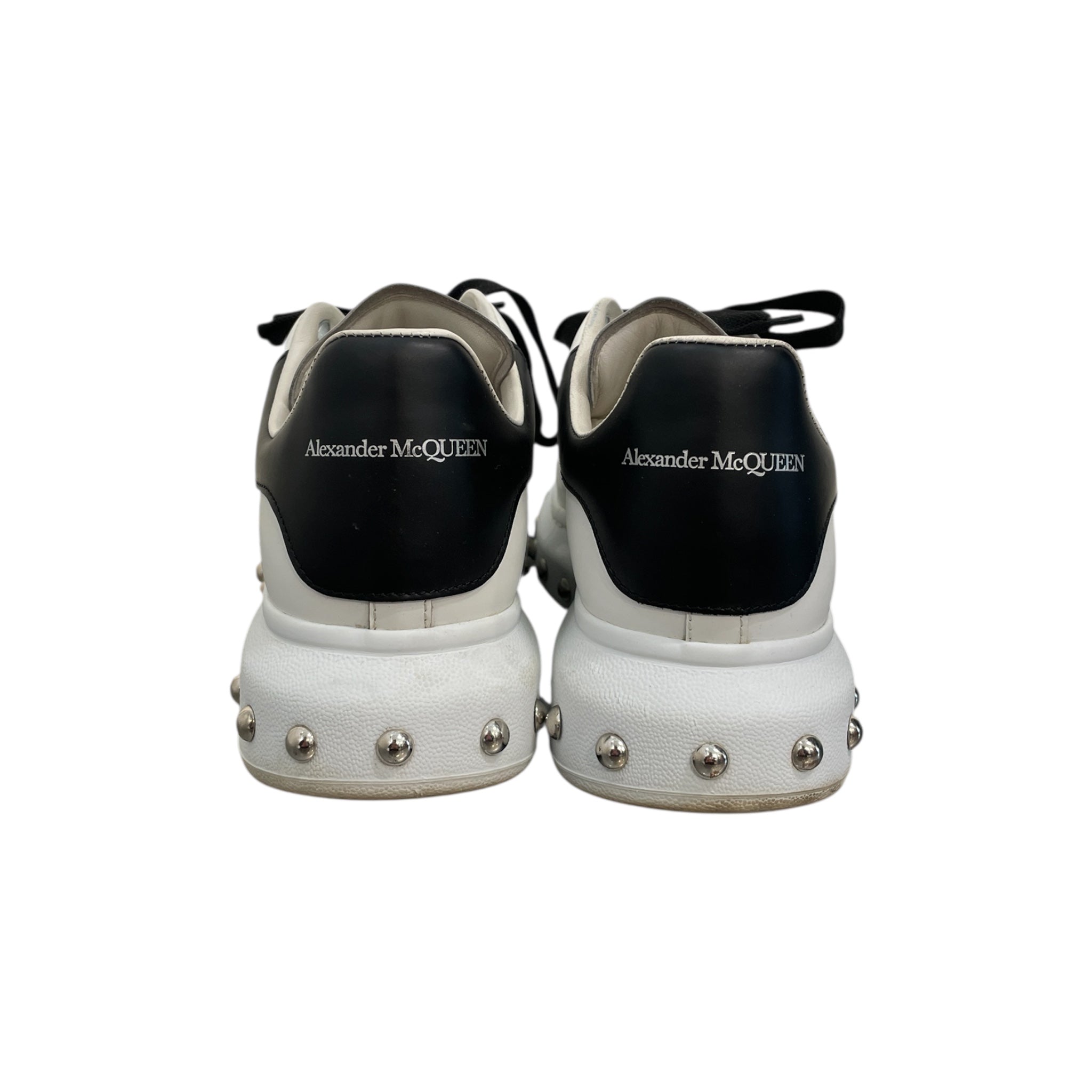 Alexander McQueen/Low-Sneakers/EU 41.5/Leather/WHT/oversize sneakers w studs view 3