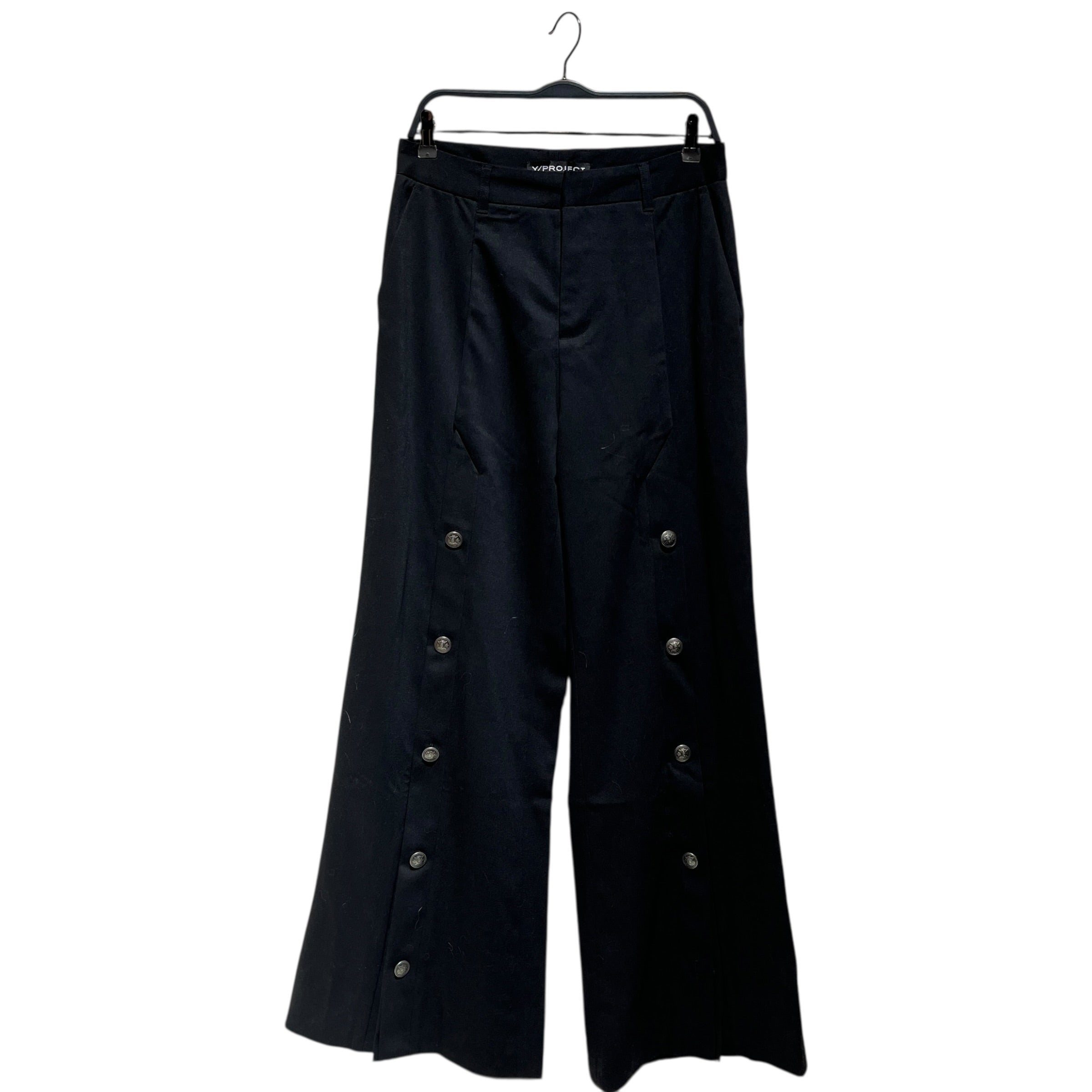 Y/PROJECT/Pants/S/Wool/BLK/WOOL FRONT BUTTON TROUSER view 1