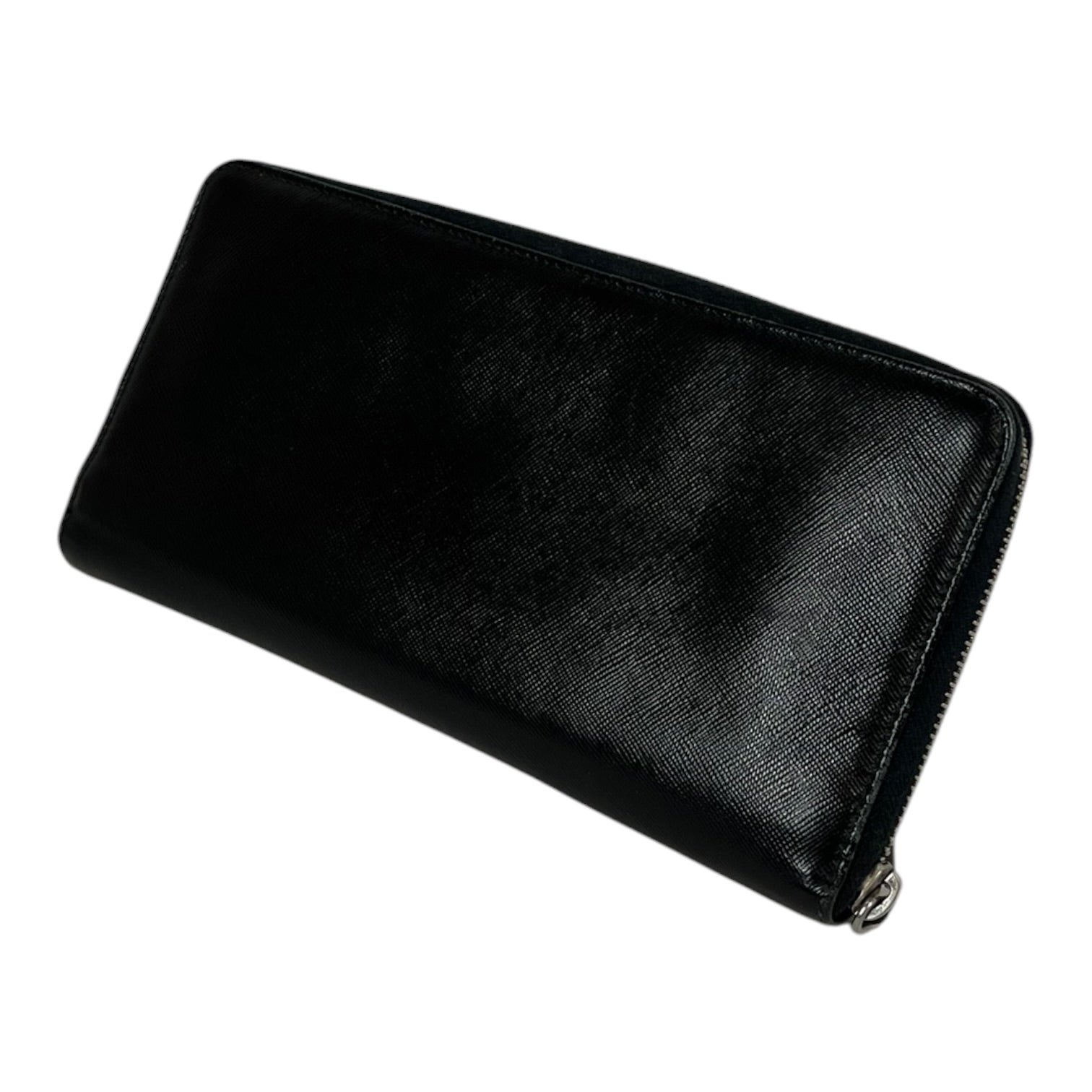 PRADA/Long Wallet/Leather/BLK/SAFFIANO WALLET view 2