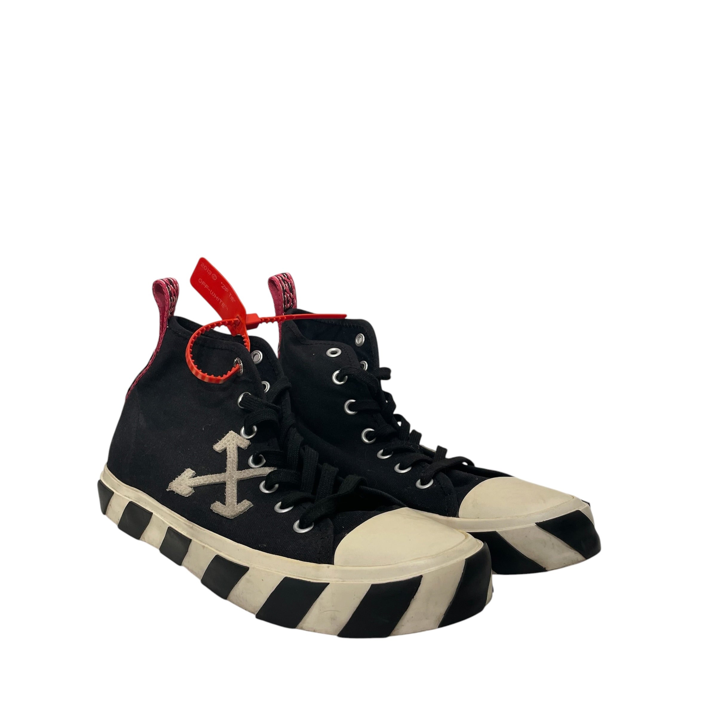OFF-WHITE/Hi-Sneakers/US 10/BLK/OFF WHITE C/O VULCANIZED MID view 1