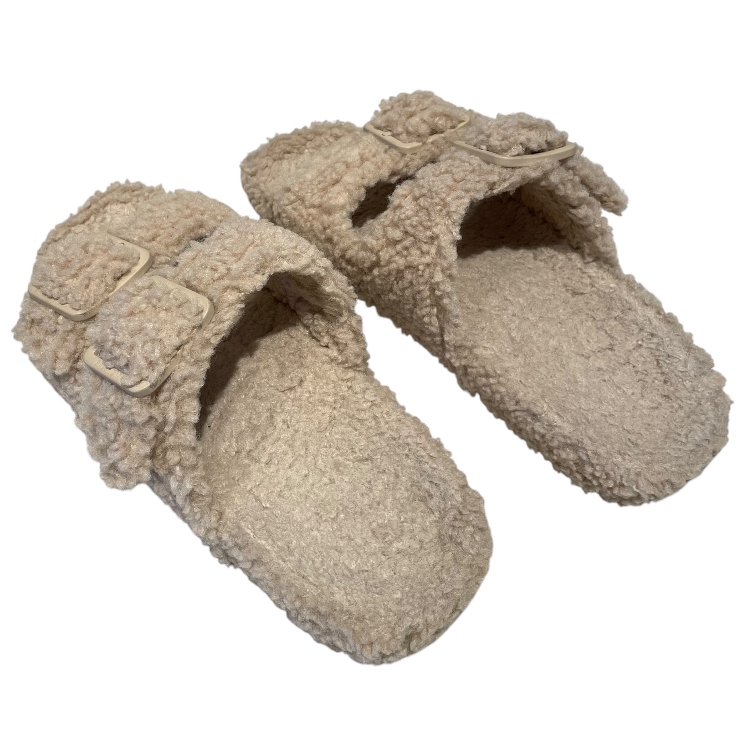 BALENCIAGA/Sandals/EU 44/Fur/CRM/Faux Fur Slides view 2