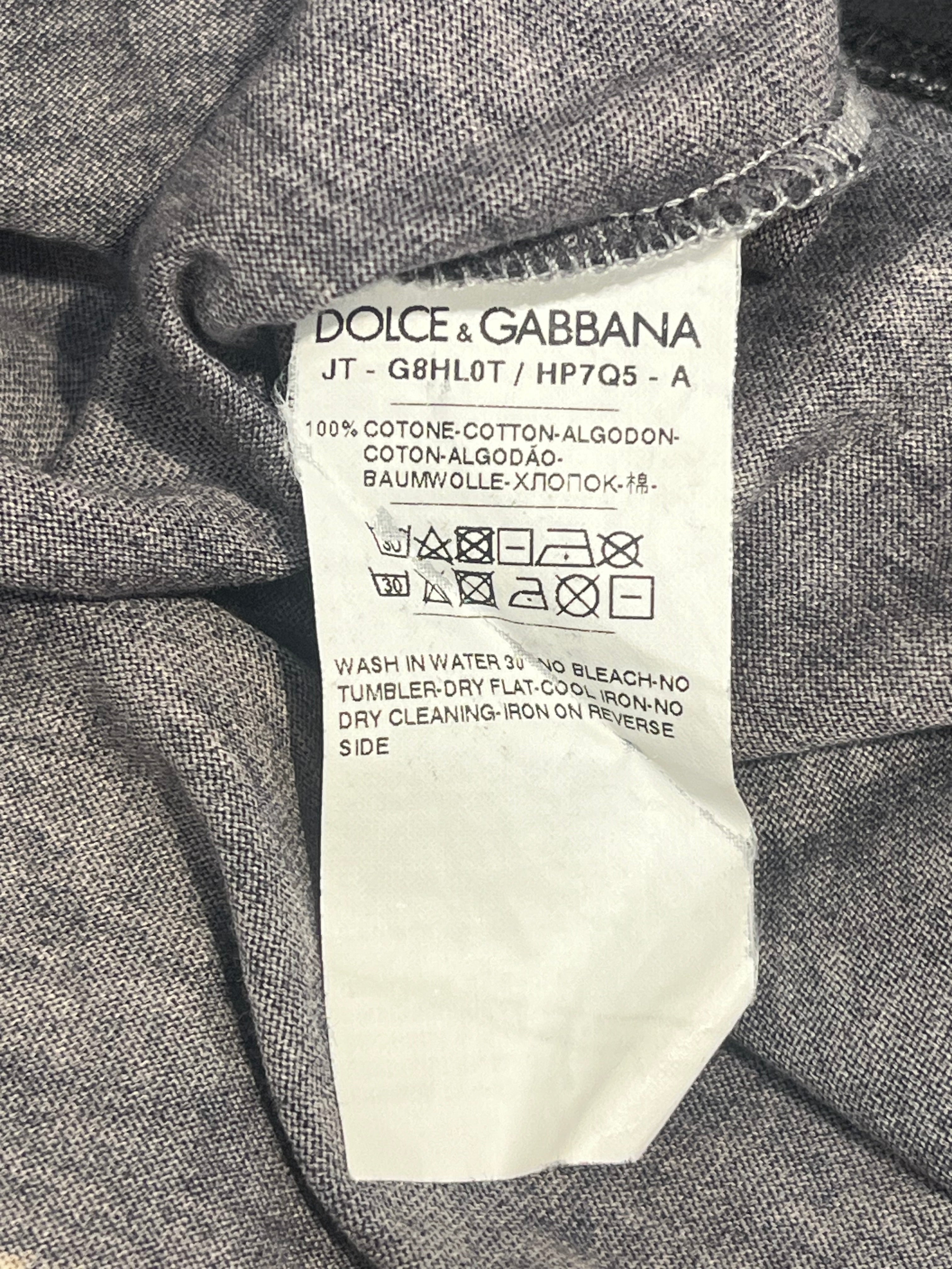 DOLCE&GABBANA/T-Shirt/46/BLK/military medal shirt view 4