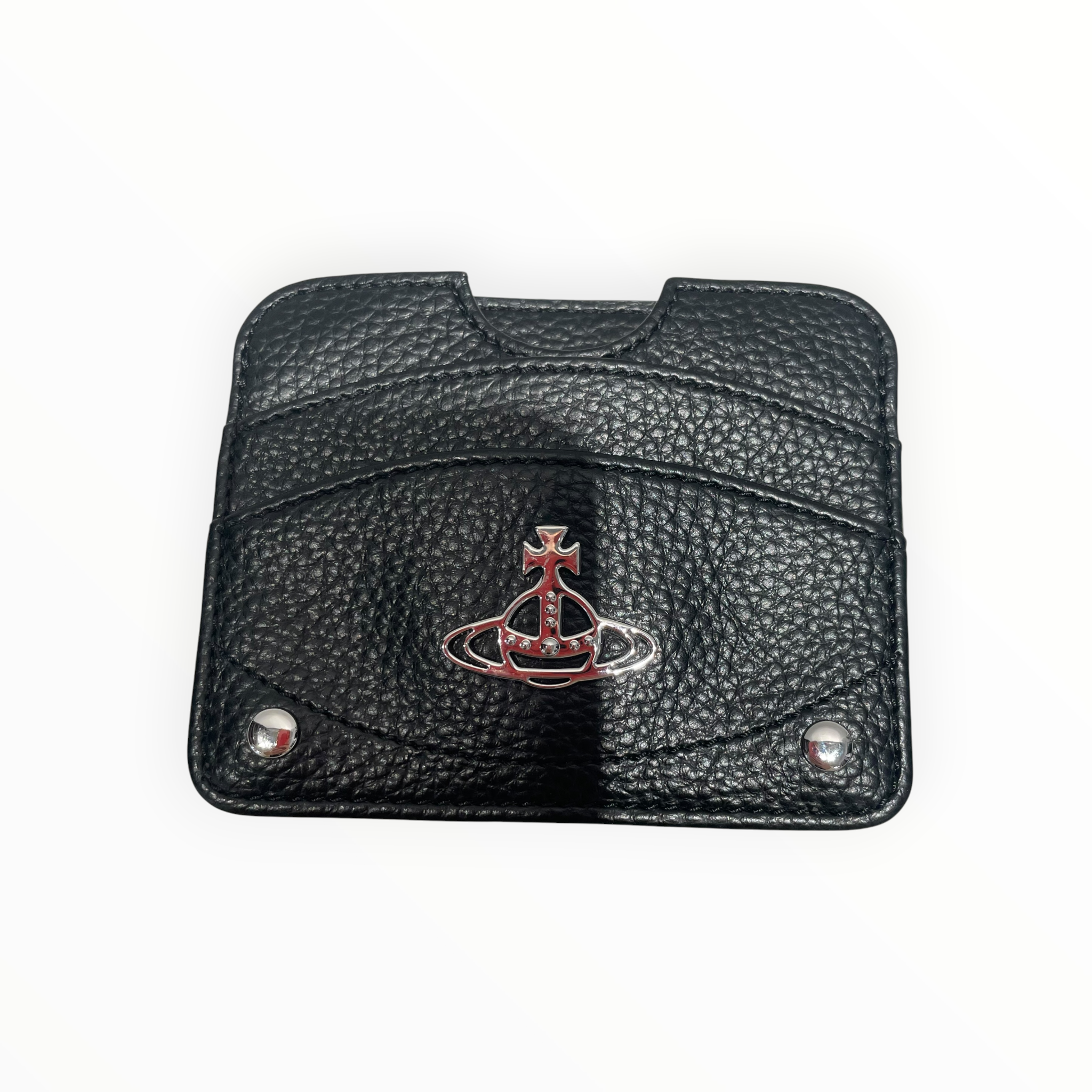 Vivienne Westwood/Wallet/Leather/BLK/L's/half moon card holder view 4