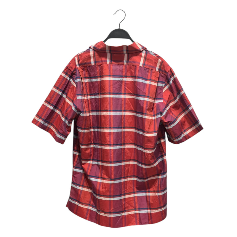 Acne Studios/SS Shirt/46/Cotton/RED/Plaid/