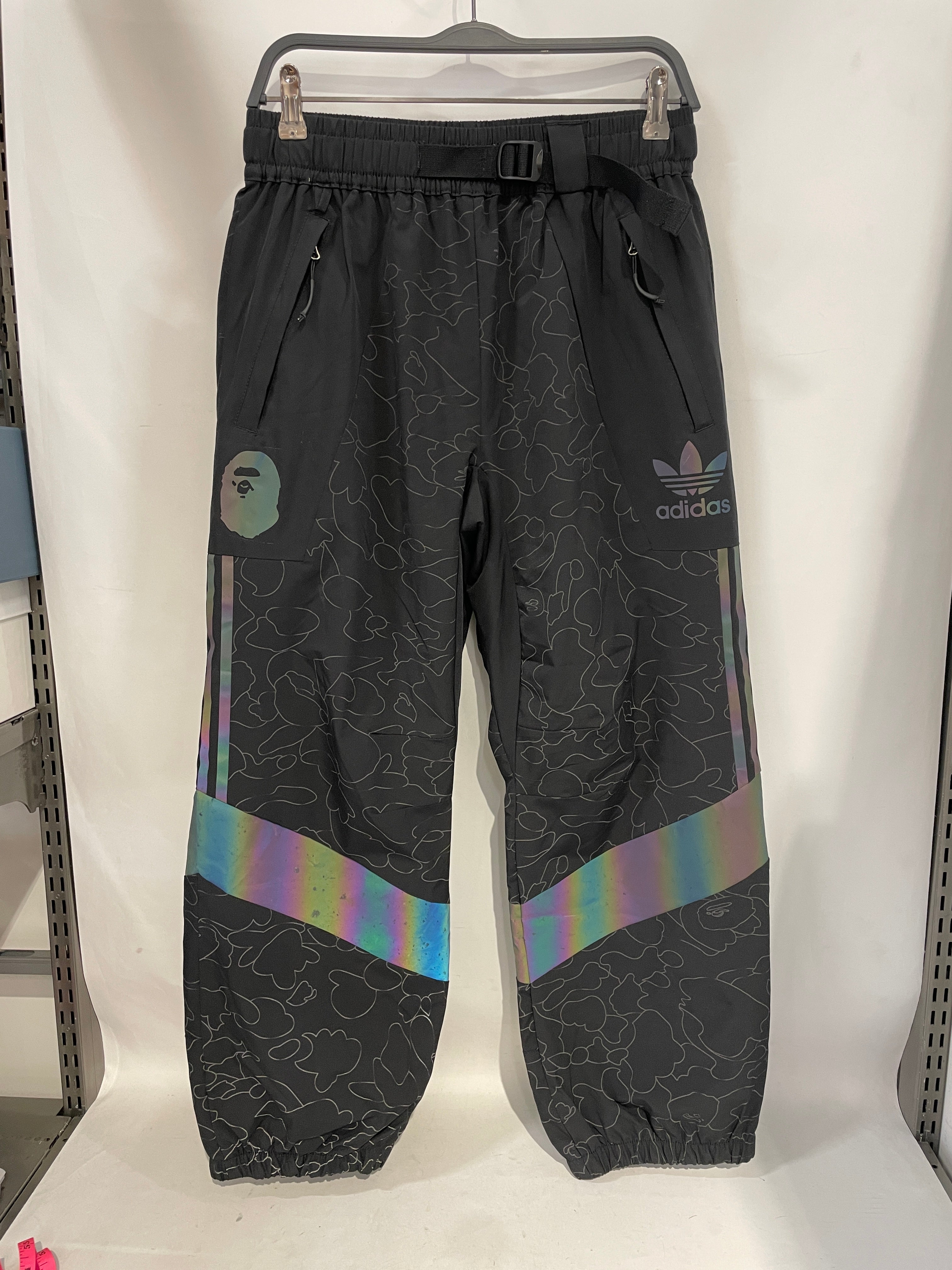 A BATHING APE/Pants/M/Polyester/BLK/Camouflage/ view 1