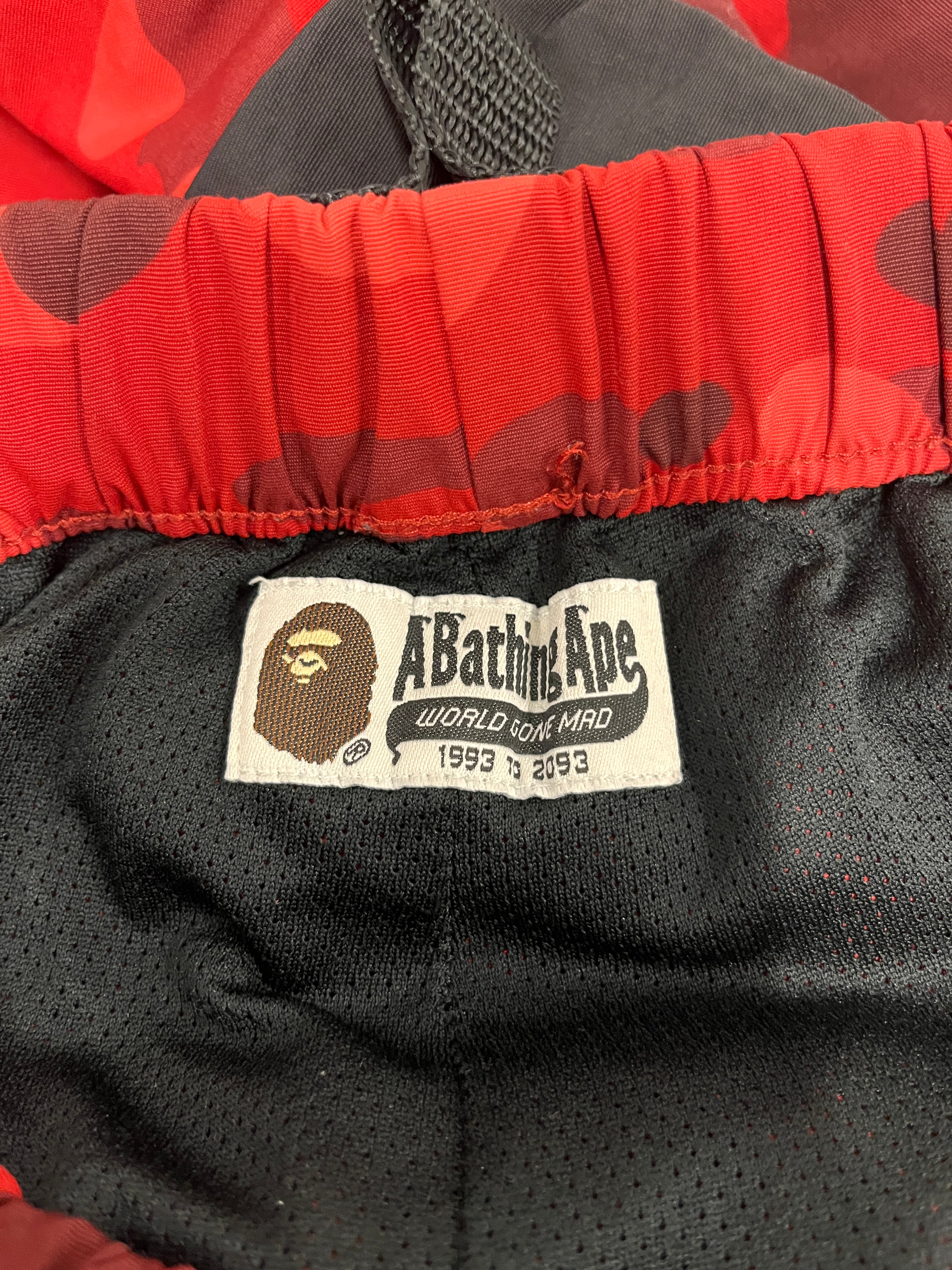 A BATHING APE/Cargo Pants/M/Cotton/RED/Camouflage/ view 3