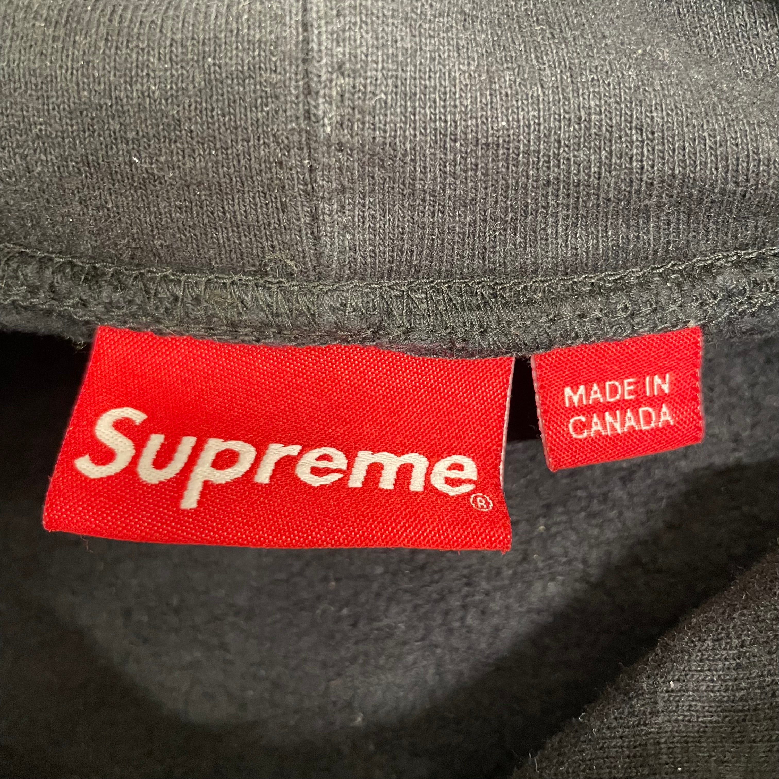 Supreme/Hoodie/XL/Graphic/Cotton/BLK/"supreme" down lettering view 8