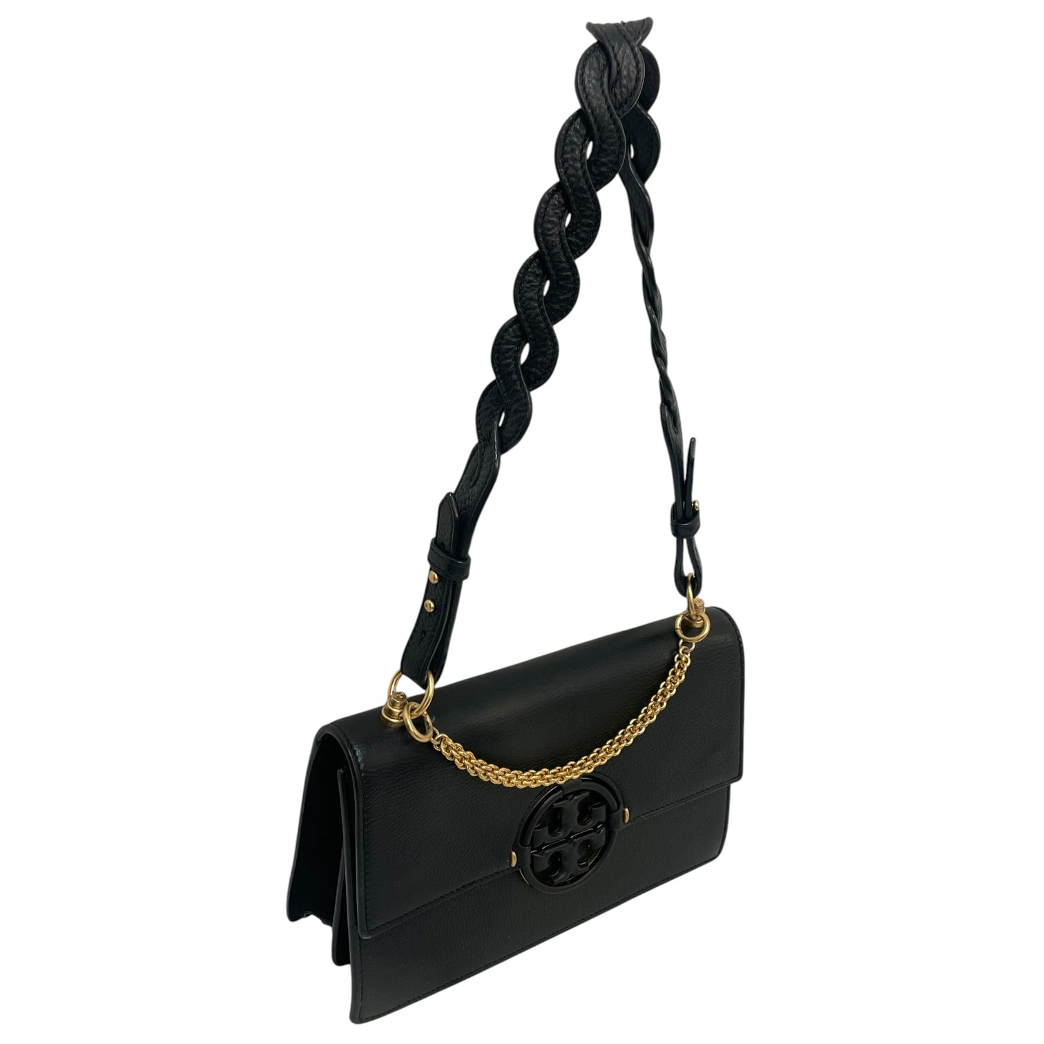 TORY BURCH/Hand Bag/Leather/BLK/MILLER FLAP SHOULDER BAG view 3