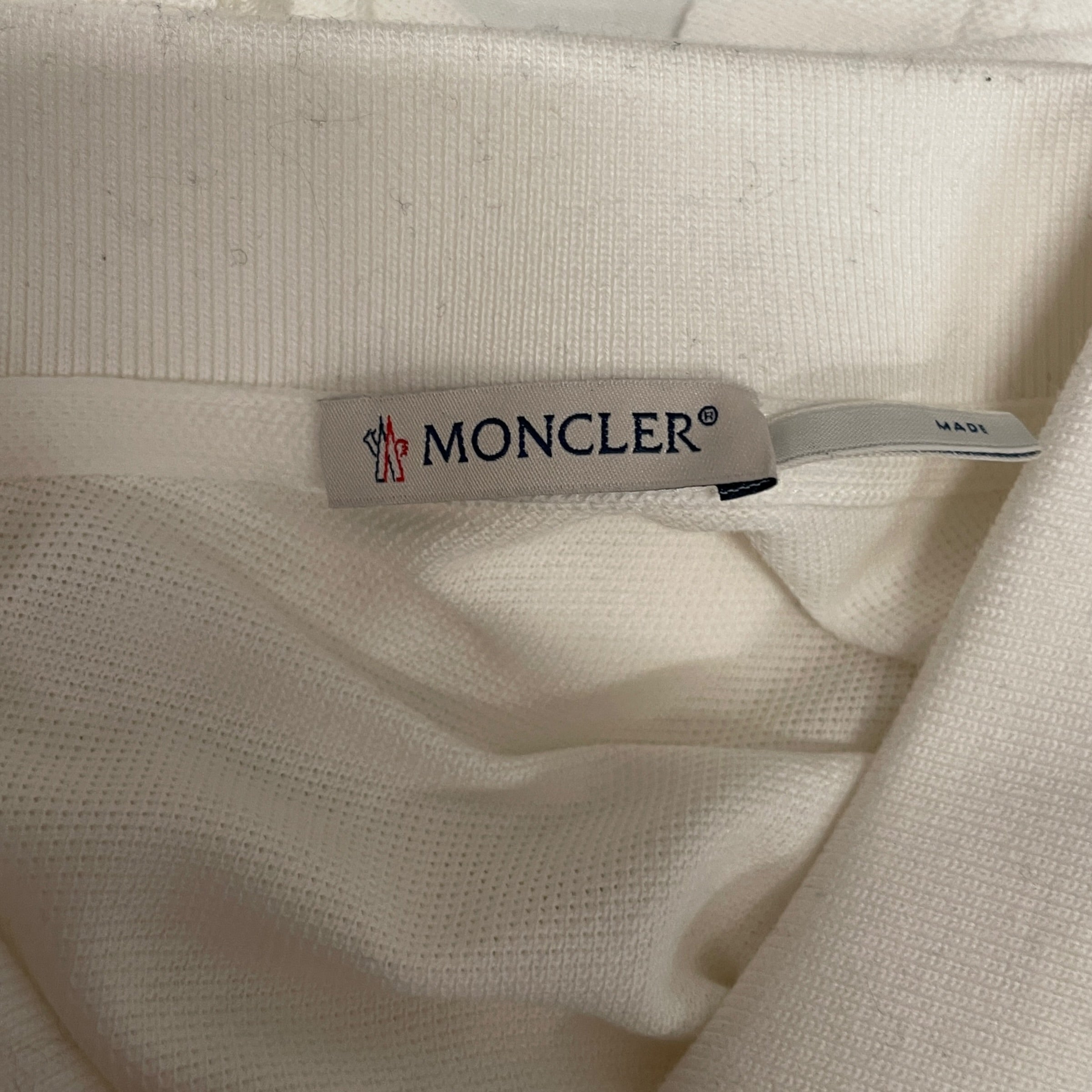 MONCLER/Polo Shirt/L/WHT/ view 3