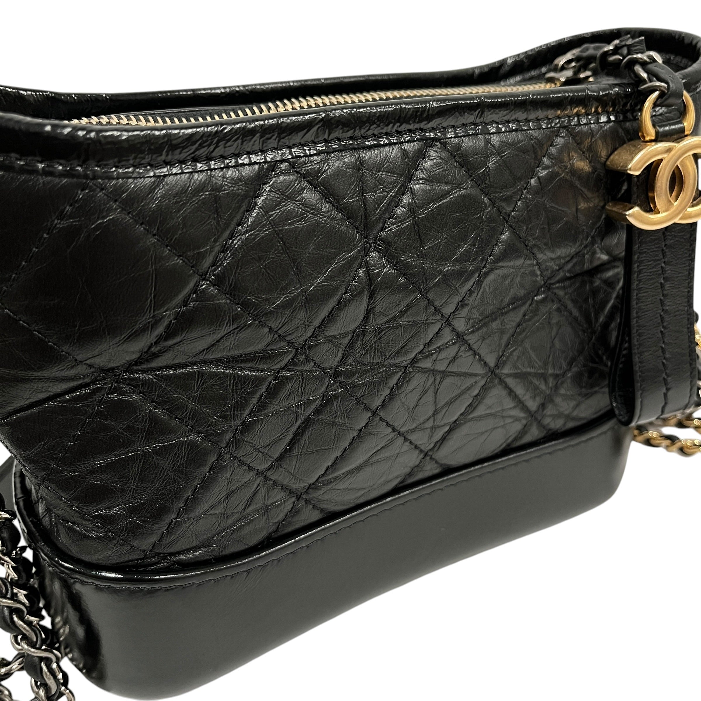 CHANEL/Cross Body Bag/Leather/BLK/ view 6