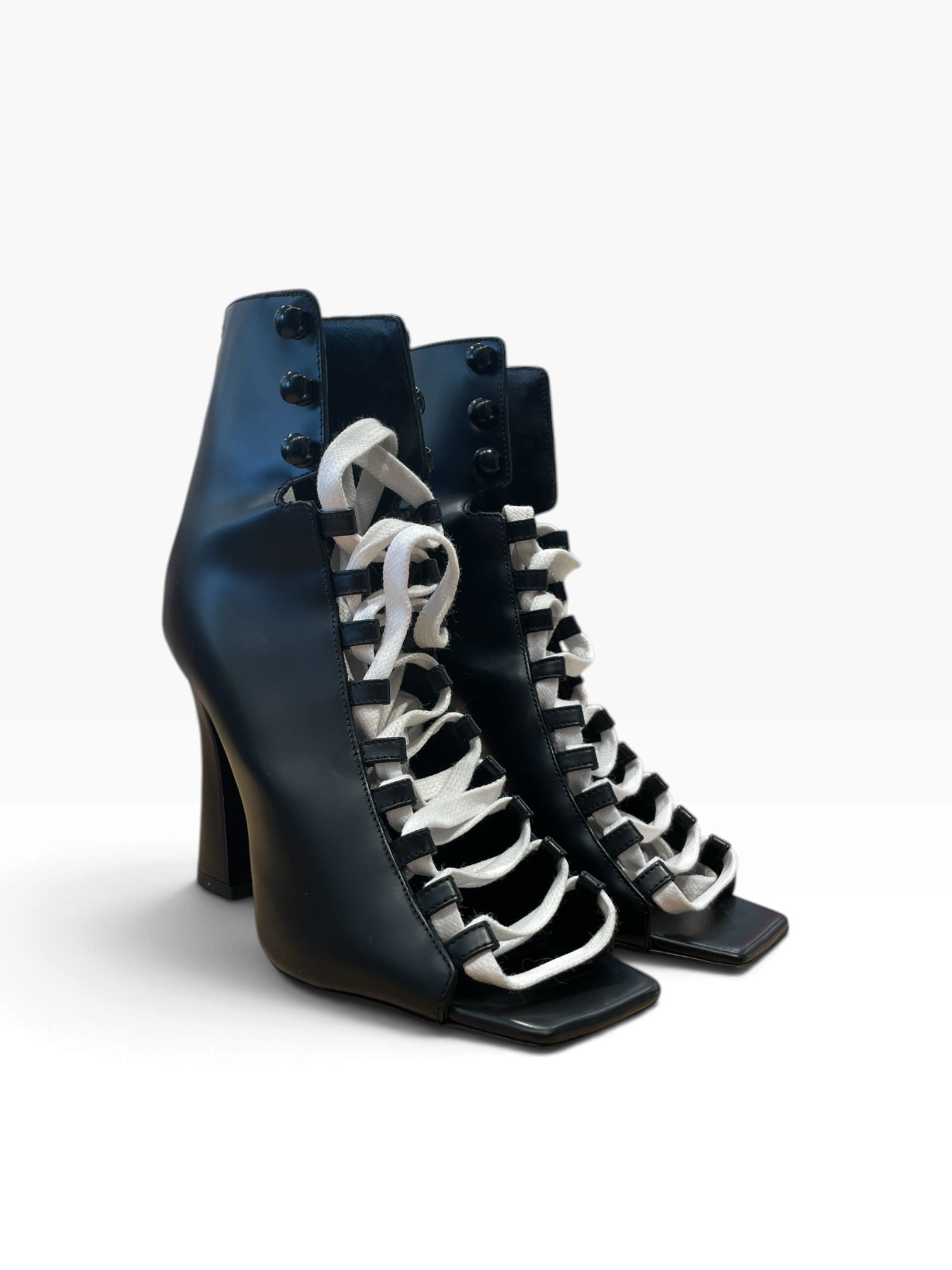 DSQUARED2/Heels/EU 35/Leather/BLK/WHITE LACED view 1