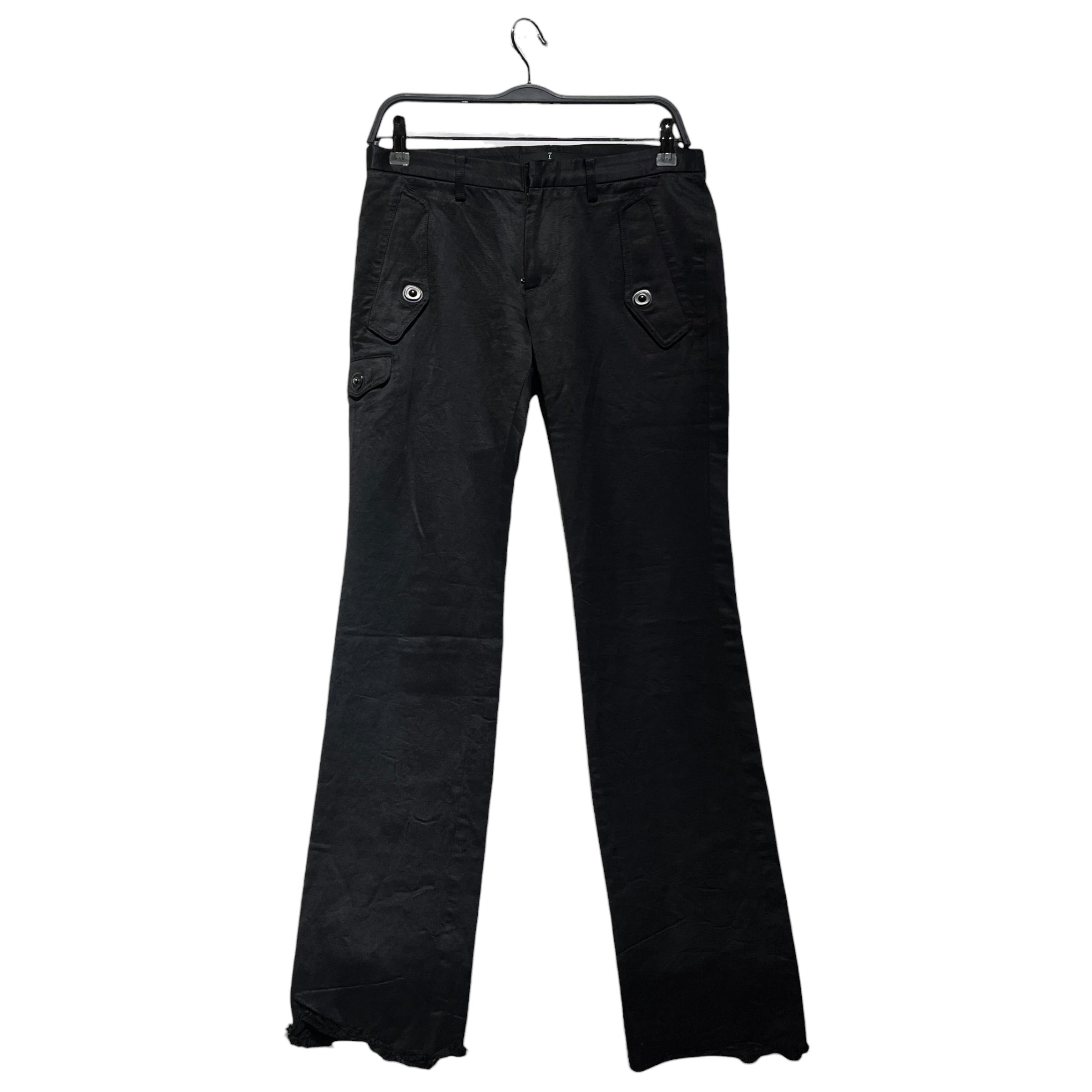 JULIUS/Pants/1/Cotton/BLK/RAW HEM WELT POCKET view 1