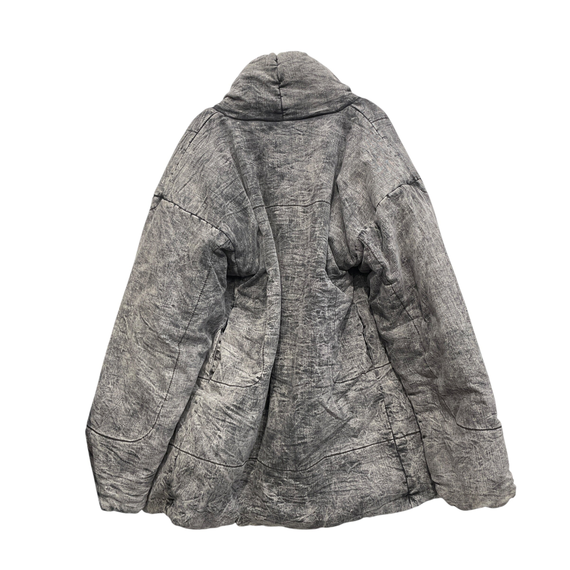 NORMA KAMALI/Puffer Jkt/XS/Cotton/GRY/ACIDWASH view 4