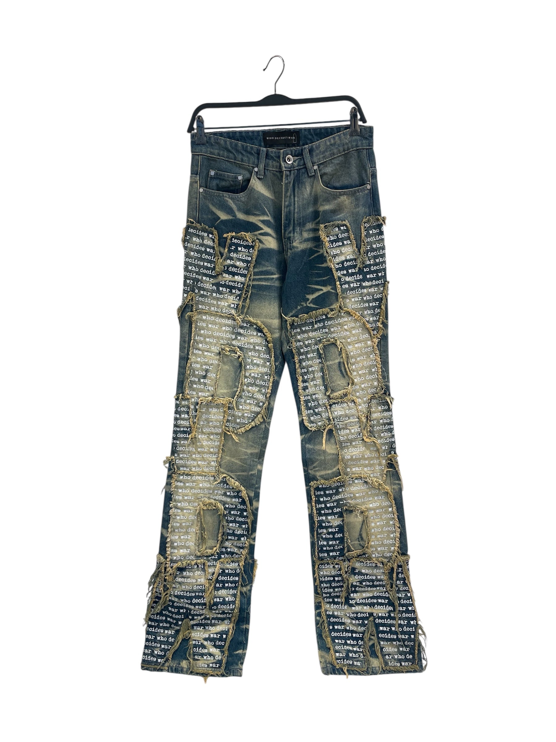 WHO DECIDES WAR/Pants/28/Denim/BLU/WDW OVERLAY RIPPED view 1