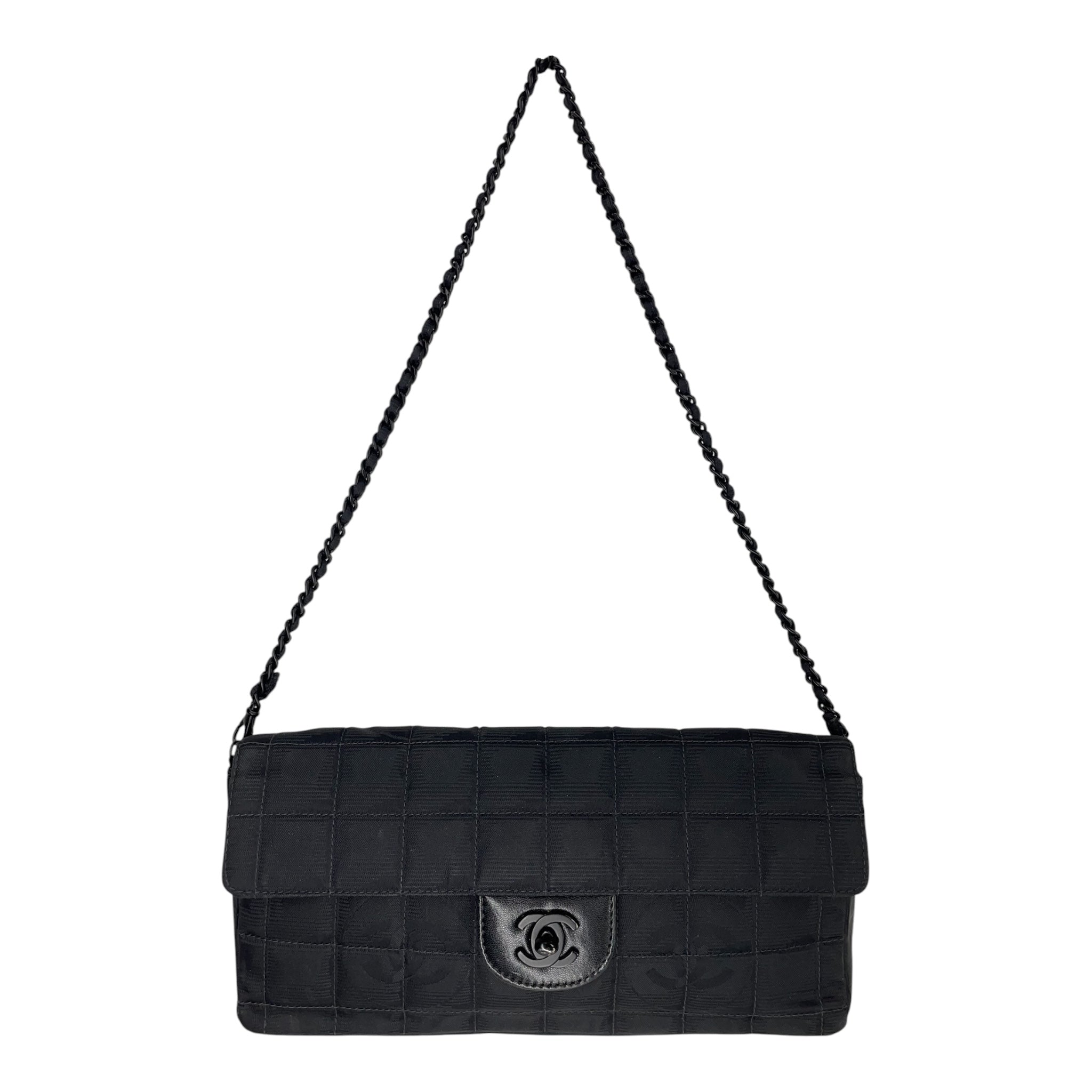 CHANEL/Hand Bag/Nylon/BLK/7731103 NYLON FLAP BAG view 1