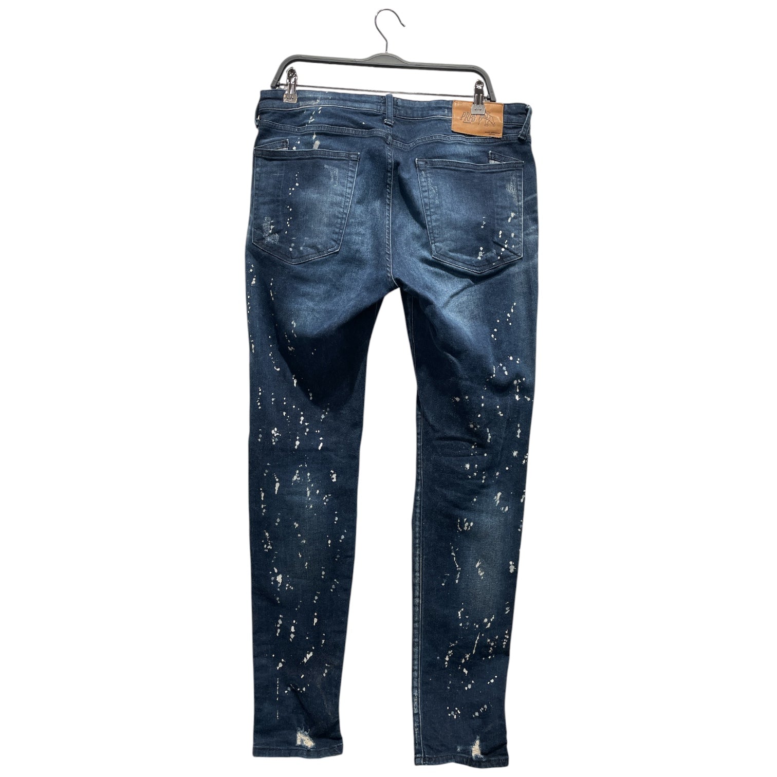 Prps/Skinny Pants/34/Cotton/BLU/Navy Paint Splatter Jeans view 2