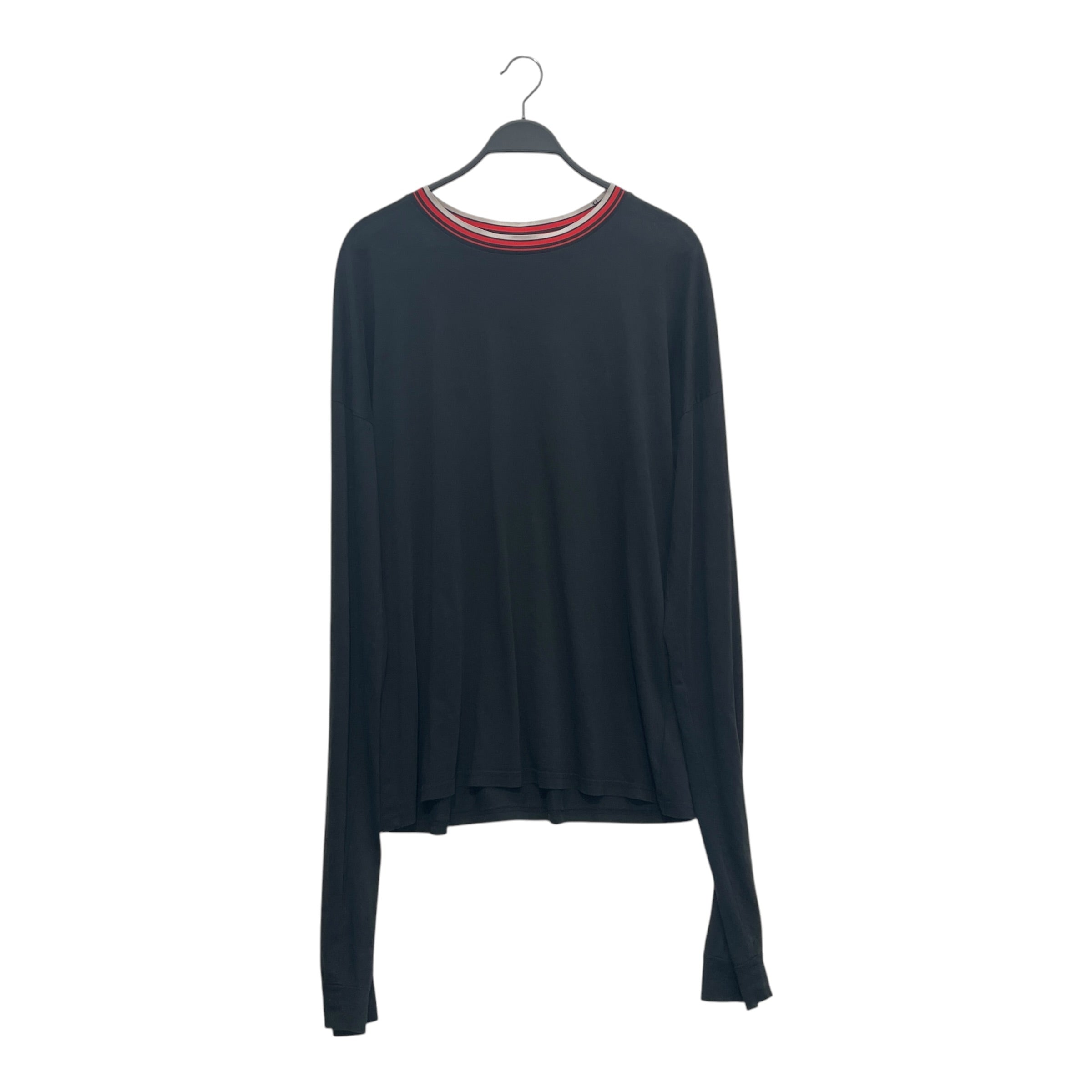 MARNI/LS T-Shirt/50/Cotton/BLK/GRN BUNNY PATCH ON BACK OF NEK view 1