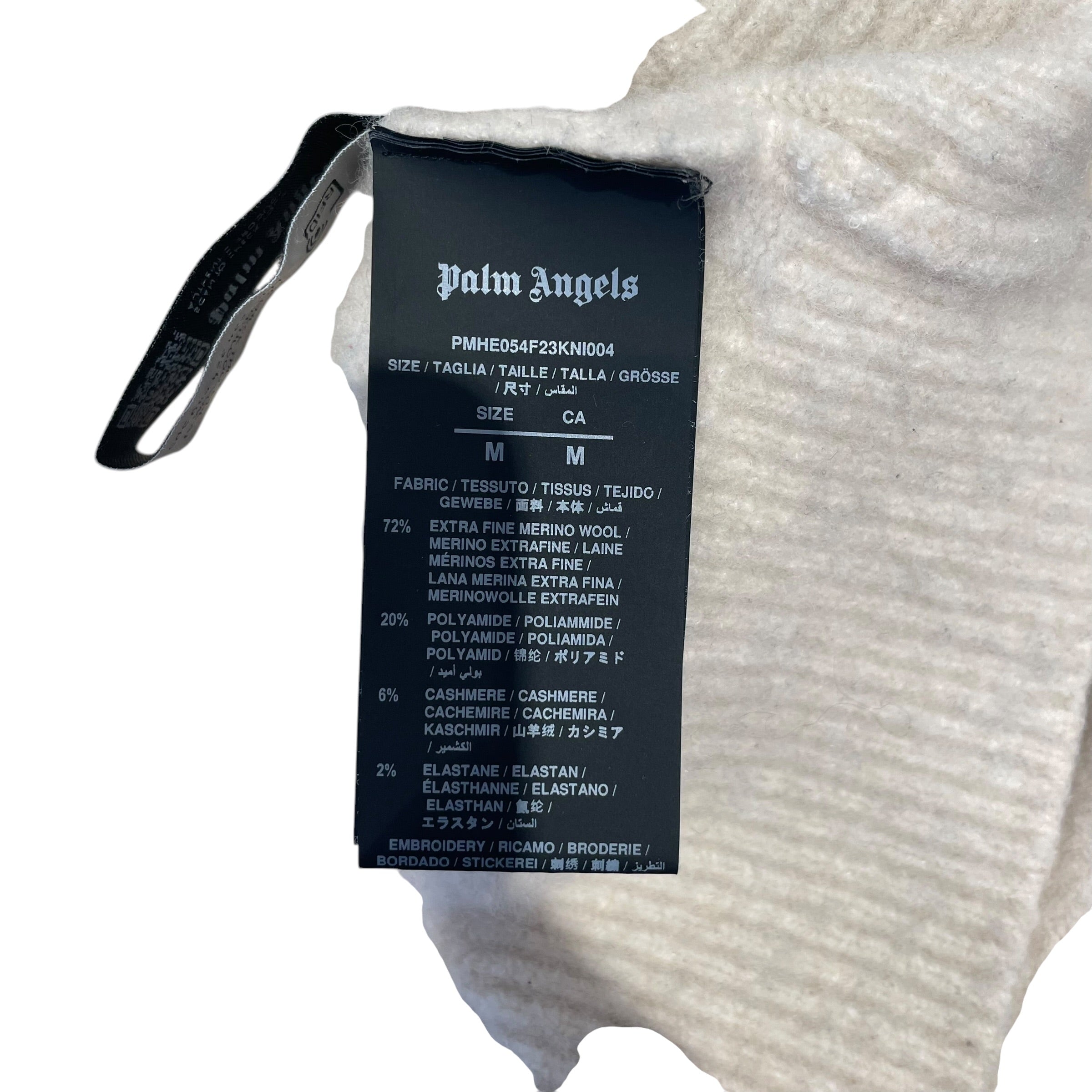 Palm Angels/Sweater/M/Wool/CRM/LOGO SWEATER view 4