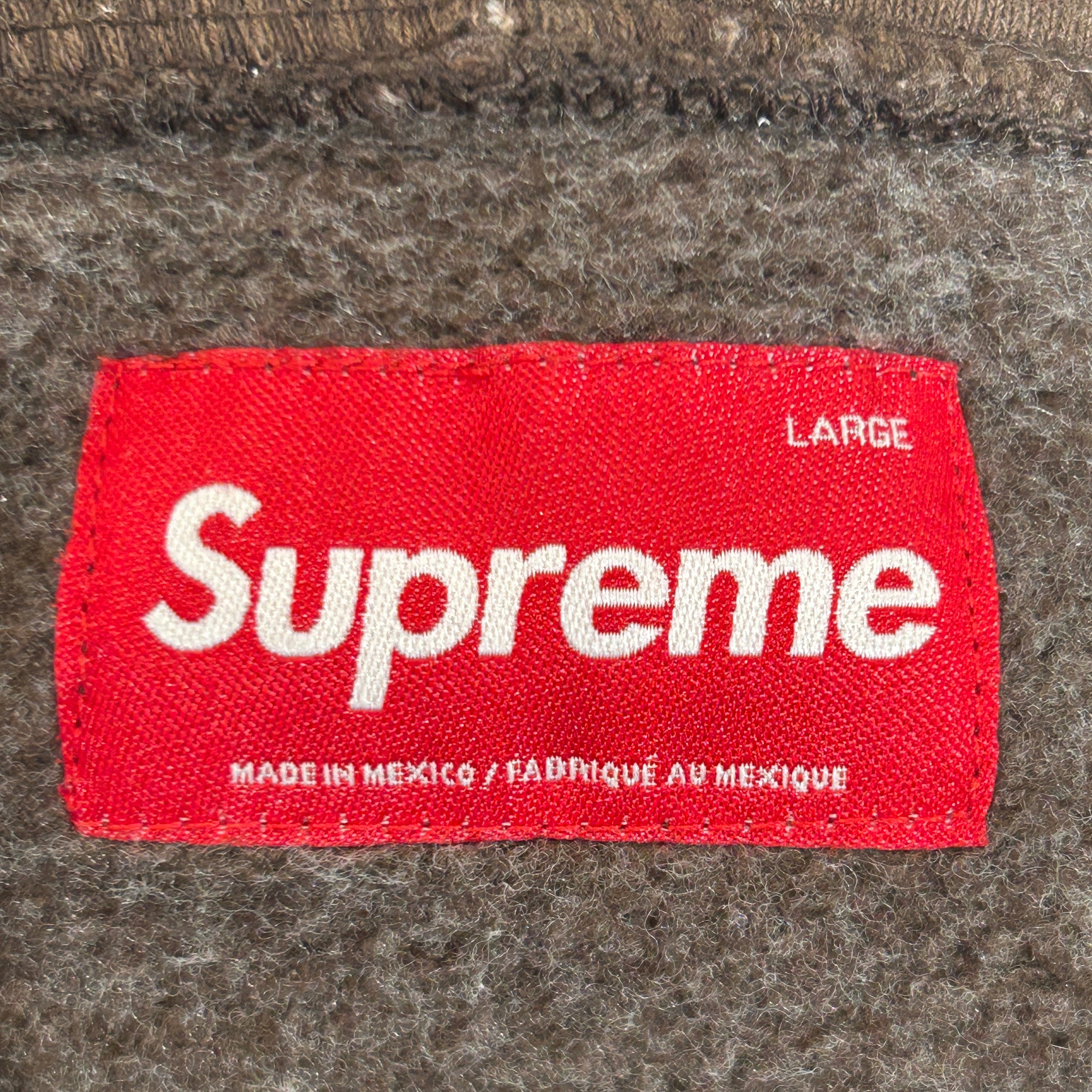 Supreme/Zip Up Hoodie/L/Cotton/BRW/ view 3