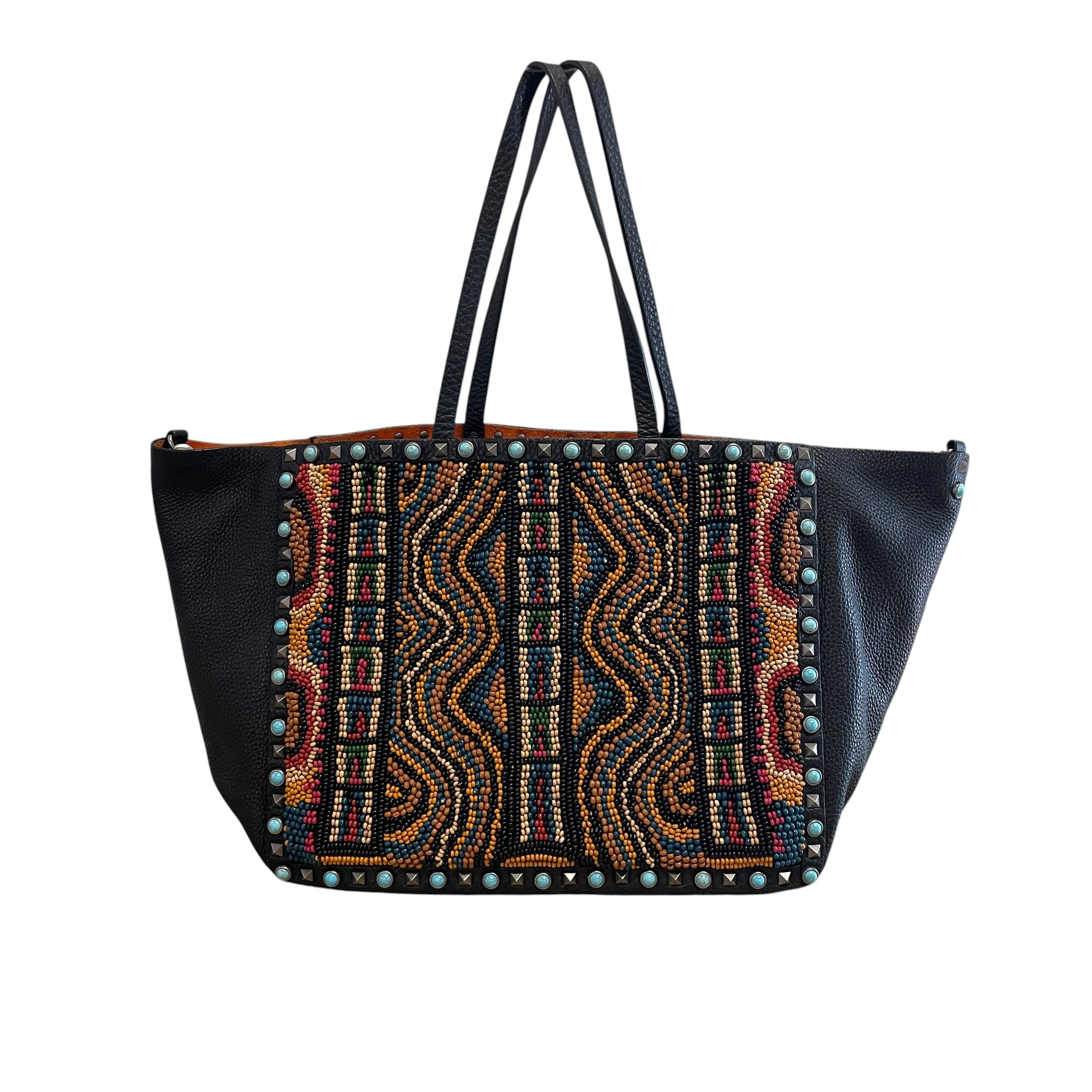 VALENTINO/Cross Body Bag/All Over Print/Leather/BLK/"ROLLING ROCKSTUD"/ BEADED view 2