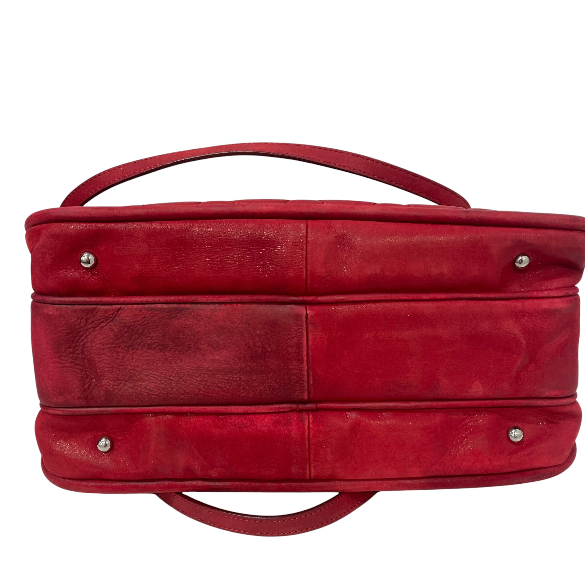 CHANEL/Cross Body Bag/Leather/RED/Wild Stitch view 3